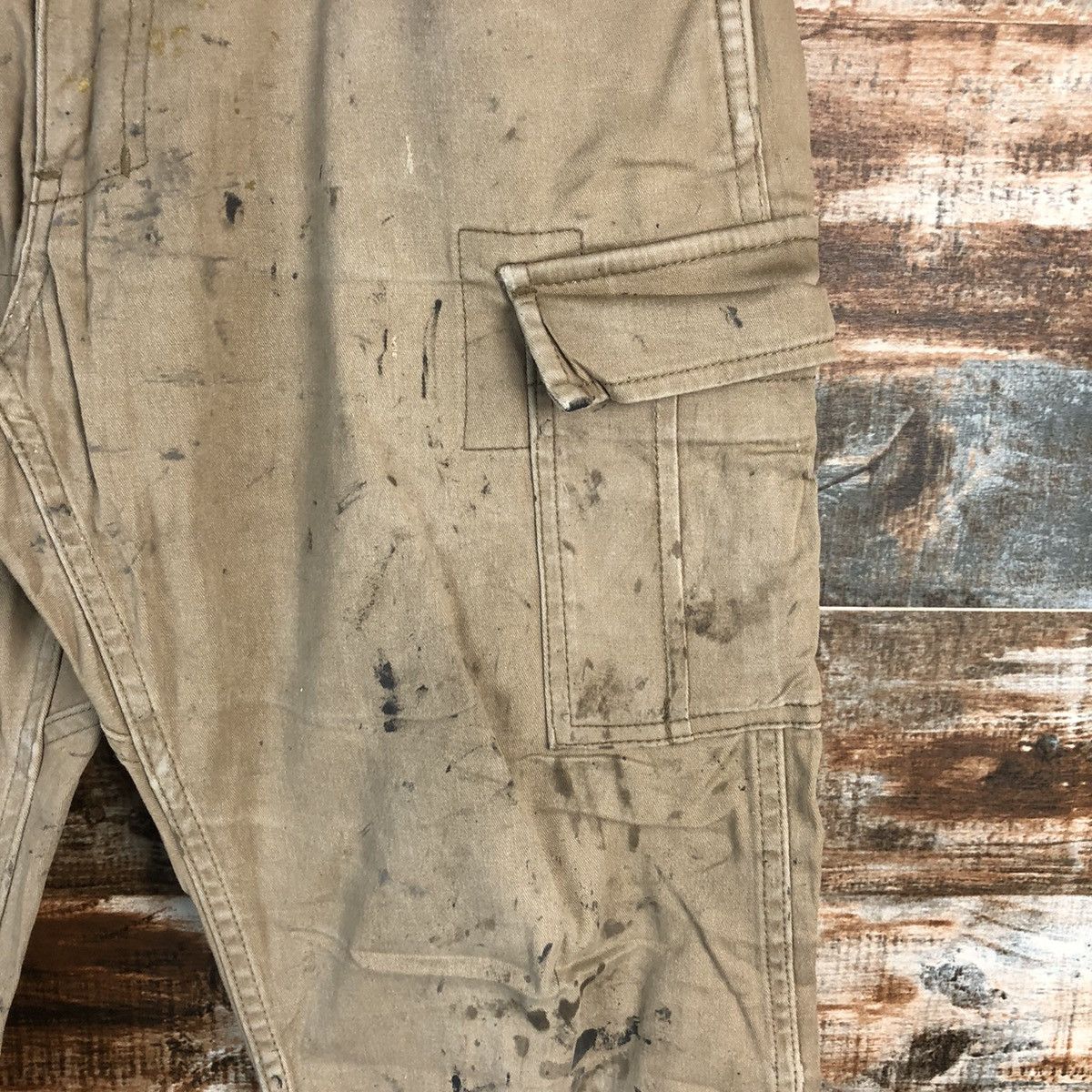 Japanese Brand DLL Gladiotor Brown Cargo Multpocket Pants #C111 Size US 33 - 10 Thumbnail