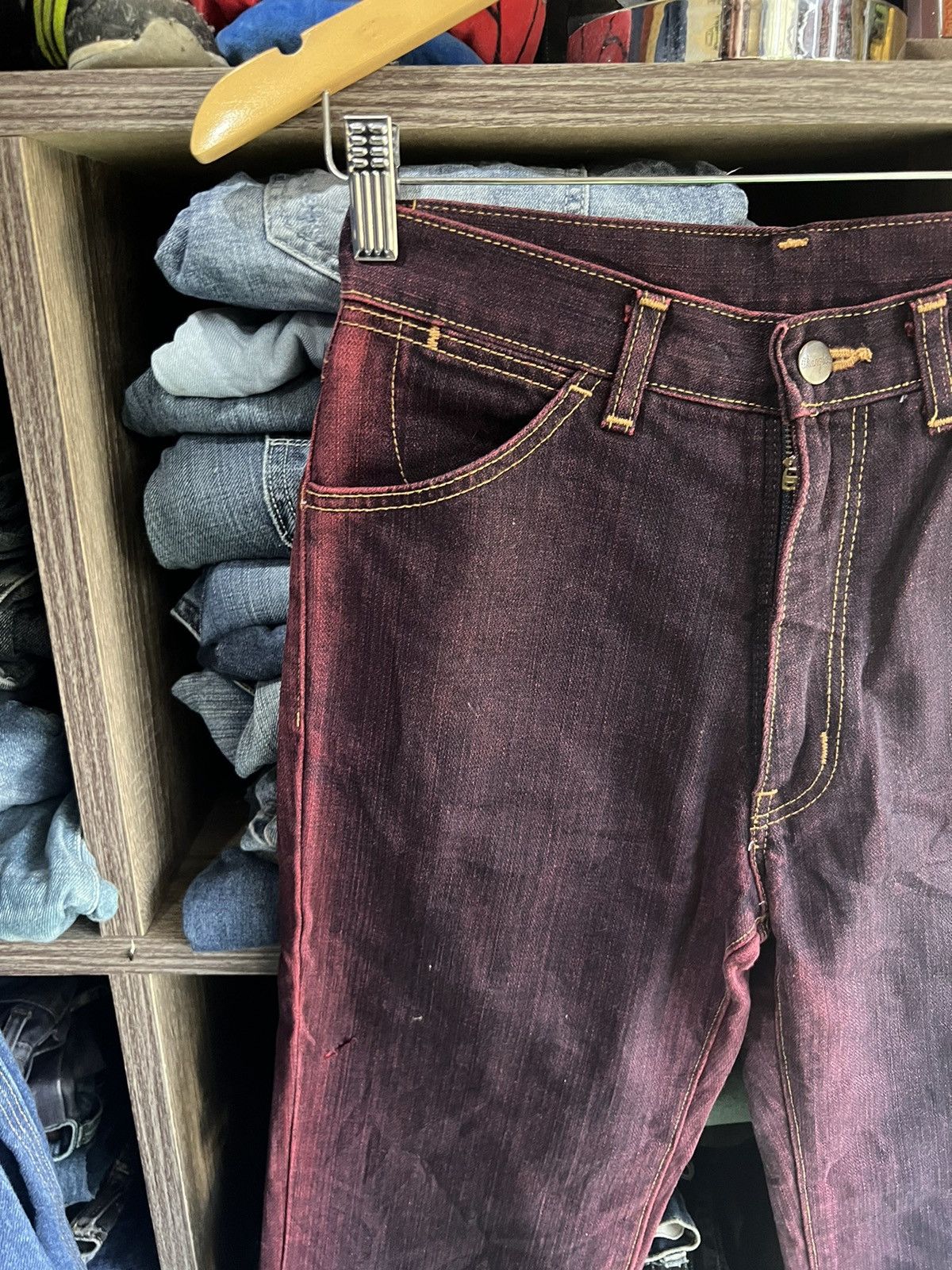 Wrangler 🔥Vintage Wrangler Western Style Two Tone Denim Size 27" / US 4 / IT 40 - 7 Thumbnail