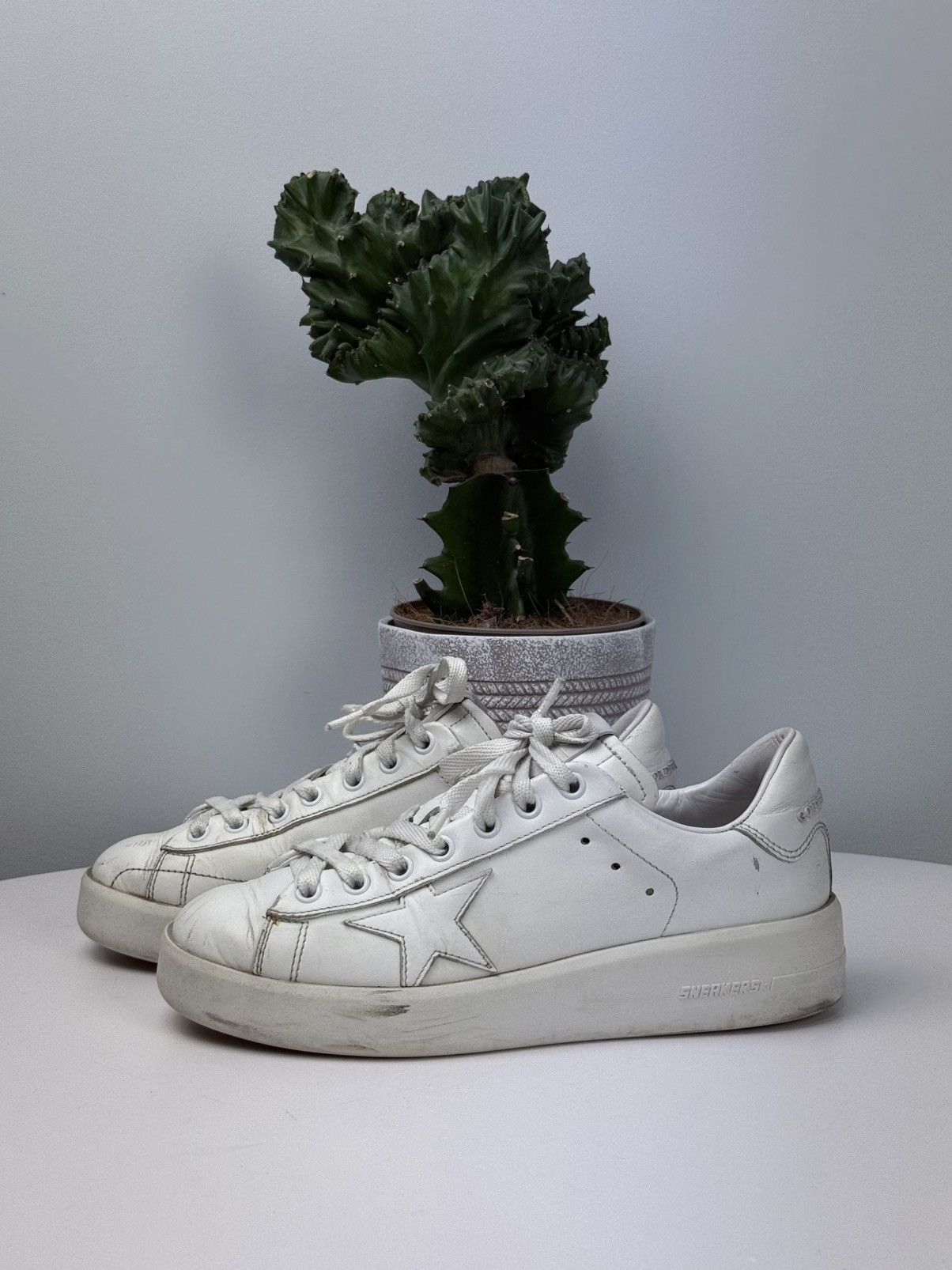 Golden Goose Golden Goose Pure Star White Leather Sneakers Women’s EU36 Size US 6 / IT 36 - 3 Thumbnail