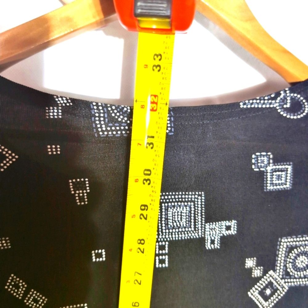 Other Vikki Vi California 2X Black Silver Metallic and White Geom Size XXL / US 16-18 / IT 52-54 - 5 Thumbnail