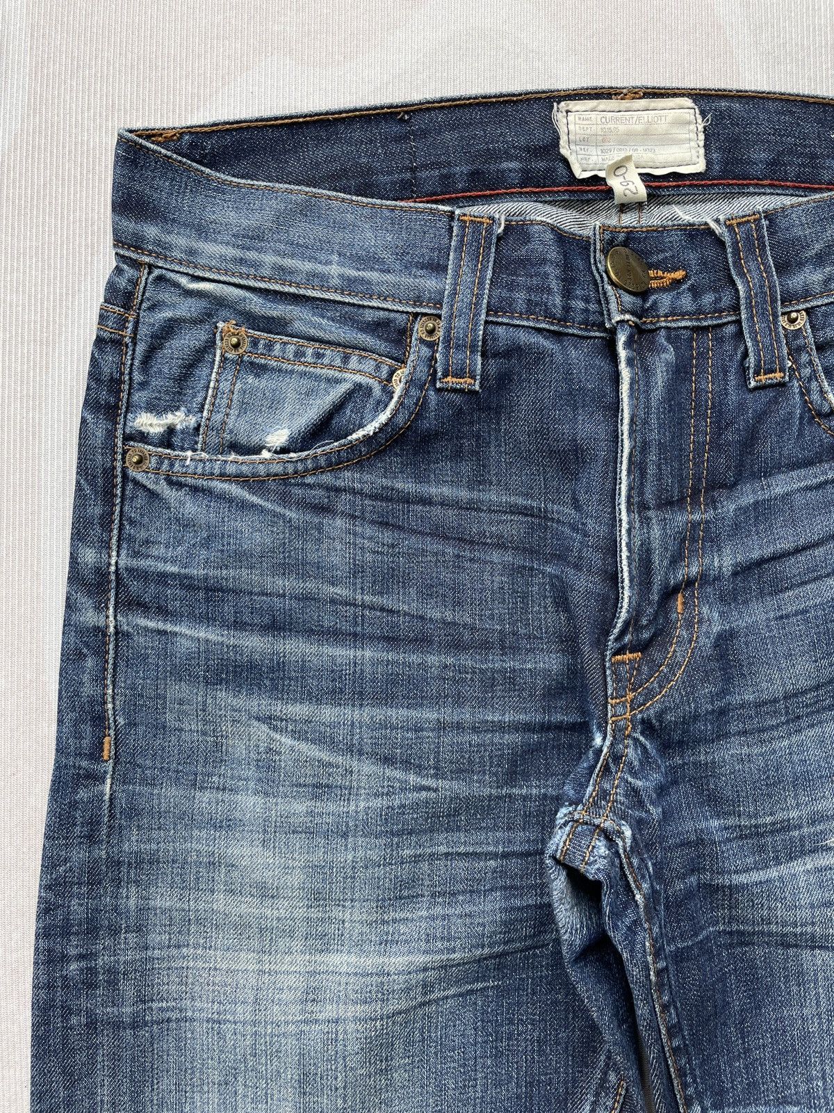 Current/Elliot × Elliott Current Elliott Slim Straight Jeans (P71) Size 30" / US 8 / IT 44 - 5 Thumbnail