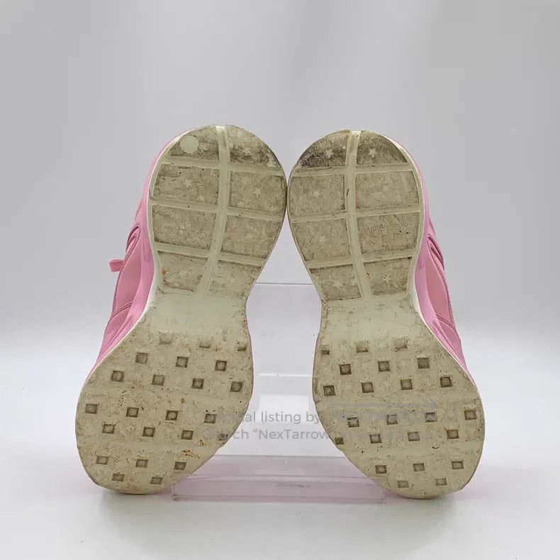 Gucci Gucci Pink logo letter print lace-up casual flat sneakers Size US 7 / IT 37 - 5 Thumbnail