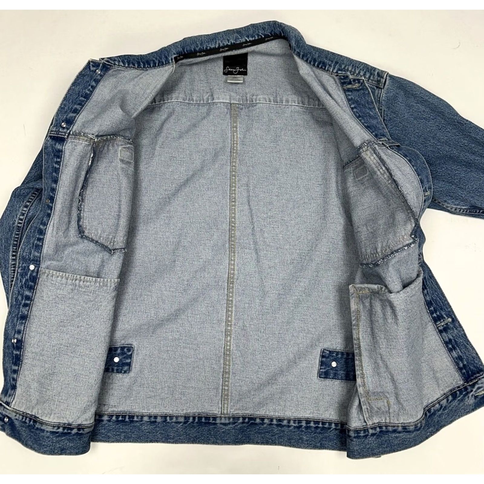 Sean John VINTAGE Sean John Denim Jacket 2XL/XXL Men's Y2K Rap Hip Hop Classic Blue Size US XXL / EU 58 / 5 - 7 Thumbnail