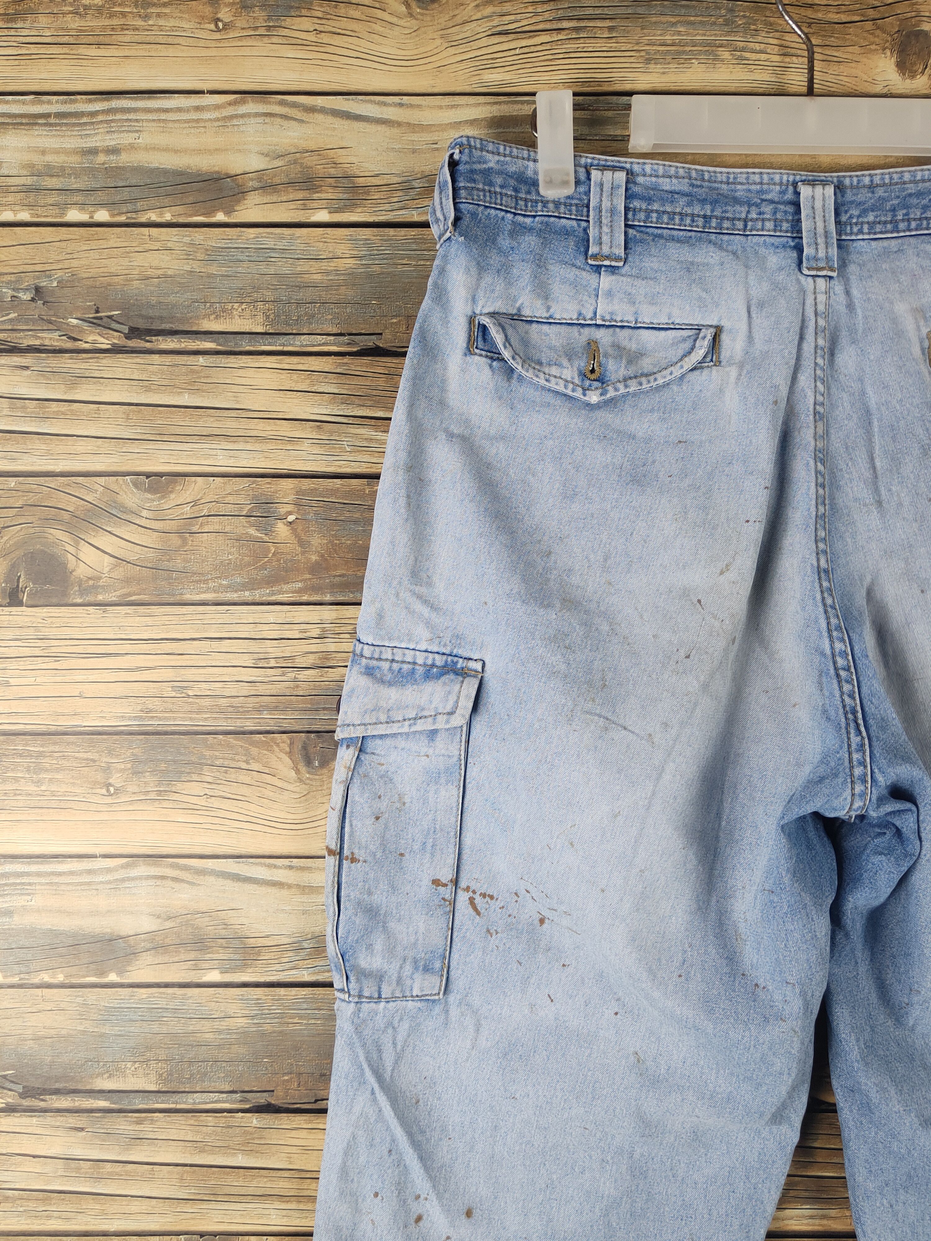 Japanese Brand DL Hey Beau Blue Distressed Ripped Jeans #2120 Size US 32 / EU 48 - 9 Thumbnail