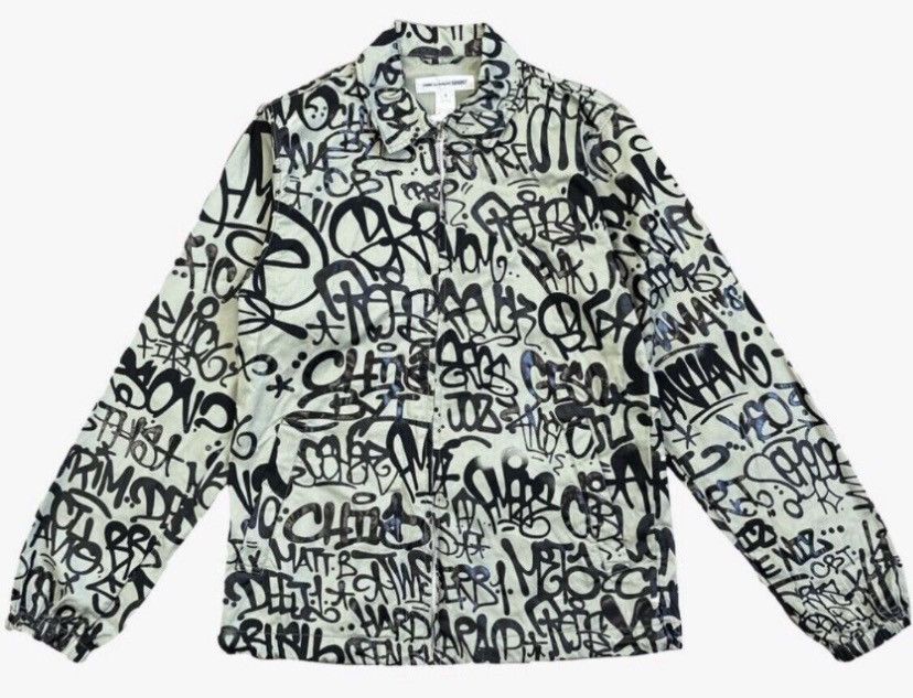 CDG by Comme des Garcons Comme des Garçons SHIRT Graffiti Front Zip Jacket M Size US M / EU 48-50 / 2 - 3 Thumbnail