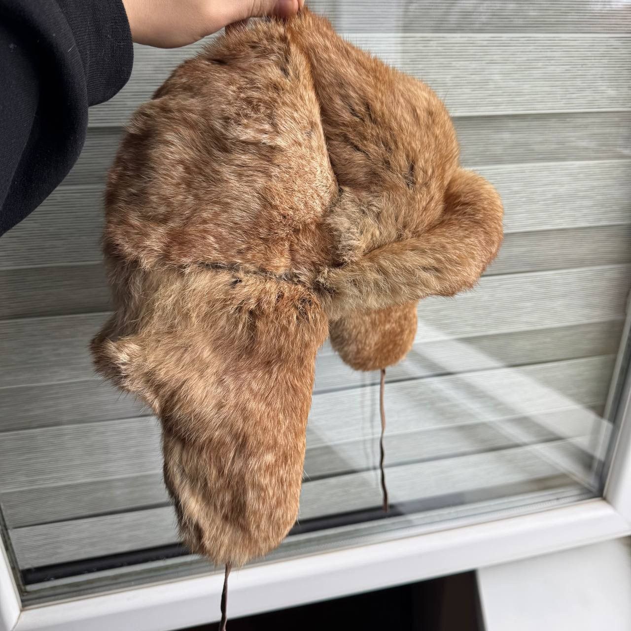 Japanese Brand Real Fur Ushanka Winter Russian Trapper Fuzzy Goth Hat Size ONE SIZE - 2 Thumbnail