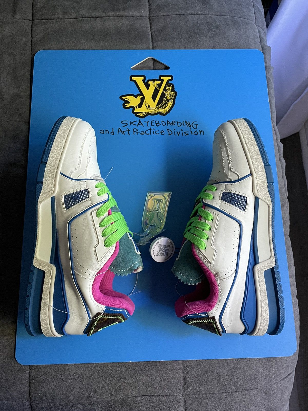 Louis Vuitton Louis Vuitton SoHo Exclusive White Upcycled Trainer Sneaker Size US 8 / EU 41 - 6 Thumbnail