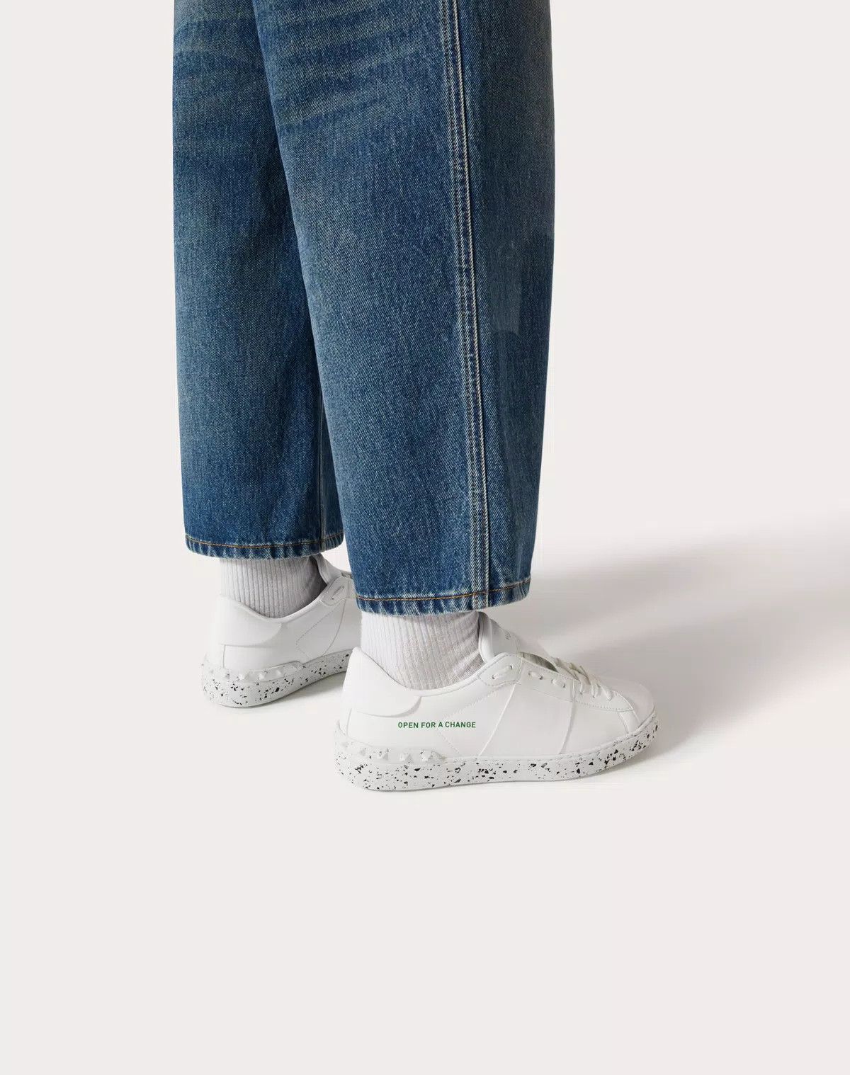 Valentino oc11z0725 Open For A Changes Sneaker in White Size US 8.5 / EU 41-42 - 6 Thumbnail