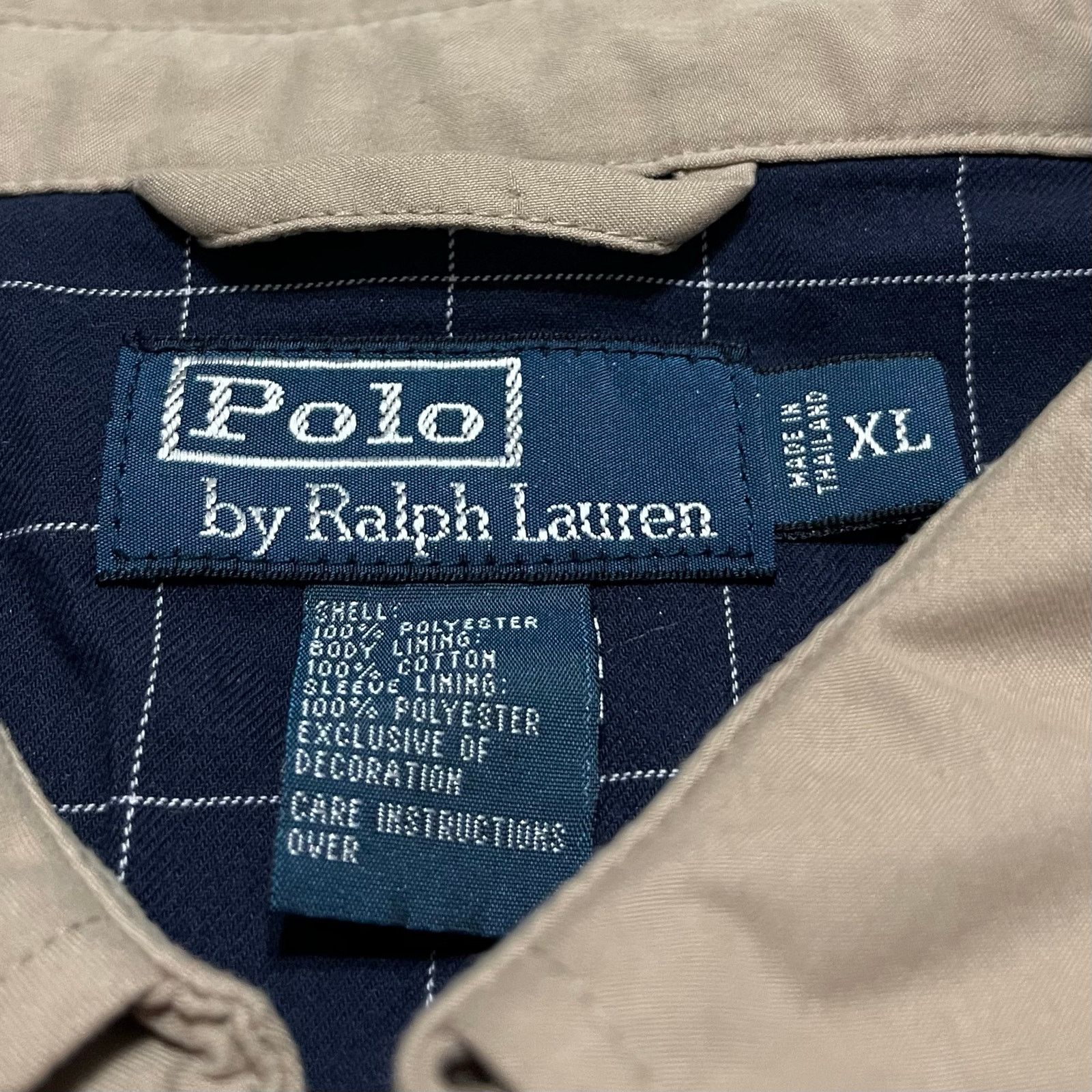 Polo Ralph Lauren Polo Ralph Lauren Plaid Lined Tan Bomber Jacket XL Size US XL / EU 56 / 4 - 3 Thumbnail