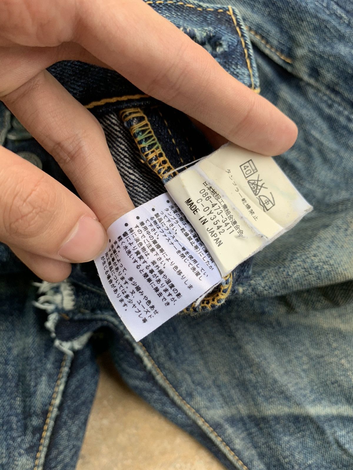 Vintage Eternal Selvedge Button Fly Distressed Denim