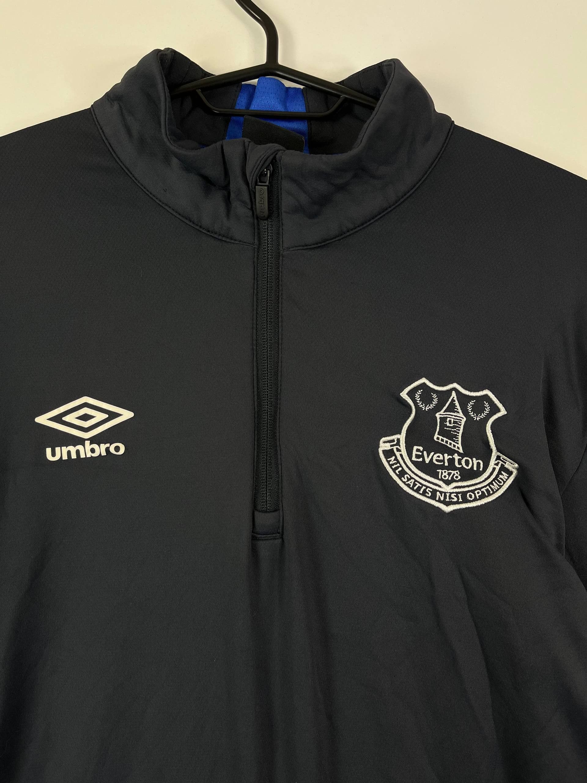 Umbro Everton FC Umbro Training Top Long Sleeve Zip Black Size L Size US L / EU 52-54 / 3 - 4 Thumbnail