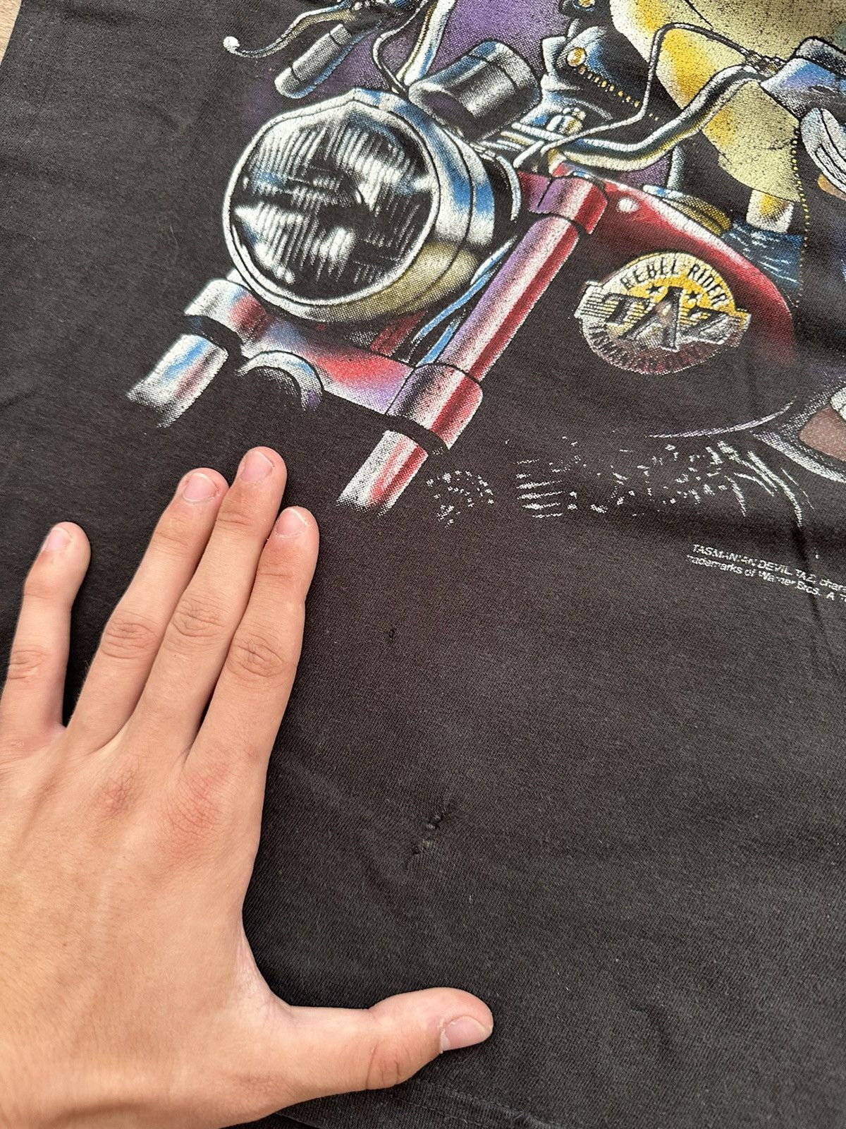 Warner Bros 🔥VINTAGE TASMANIAN DEVIL HARLEY DAVIDSON SPACE JAM T-SHIRT🔥 Size US L / EU 52-54 / 3 - 5 Thumbnail
