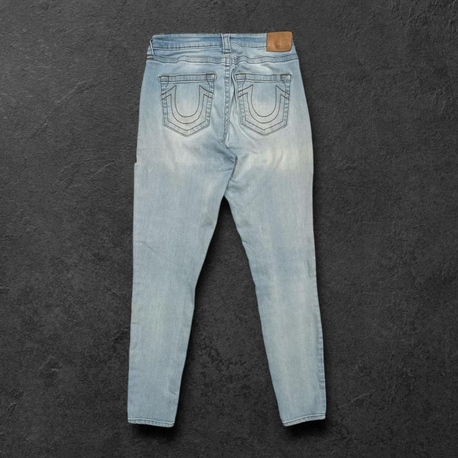 True Religion True Religion (Jennie) Light Blue Curvy Skinny Jeans Size 30" / US 8 / IT 44 - 1 Thumbnail