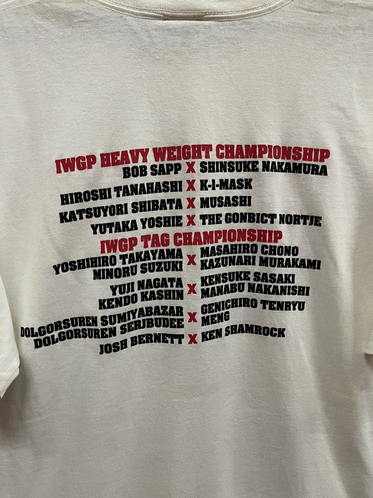 Band Tees × Japanese Brand Vintage Y2K Deadstock New Japan Pro-Wrestring🔥🔥🔥 Size US L / EU 52-54 / 3 - 6 Thumbnail