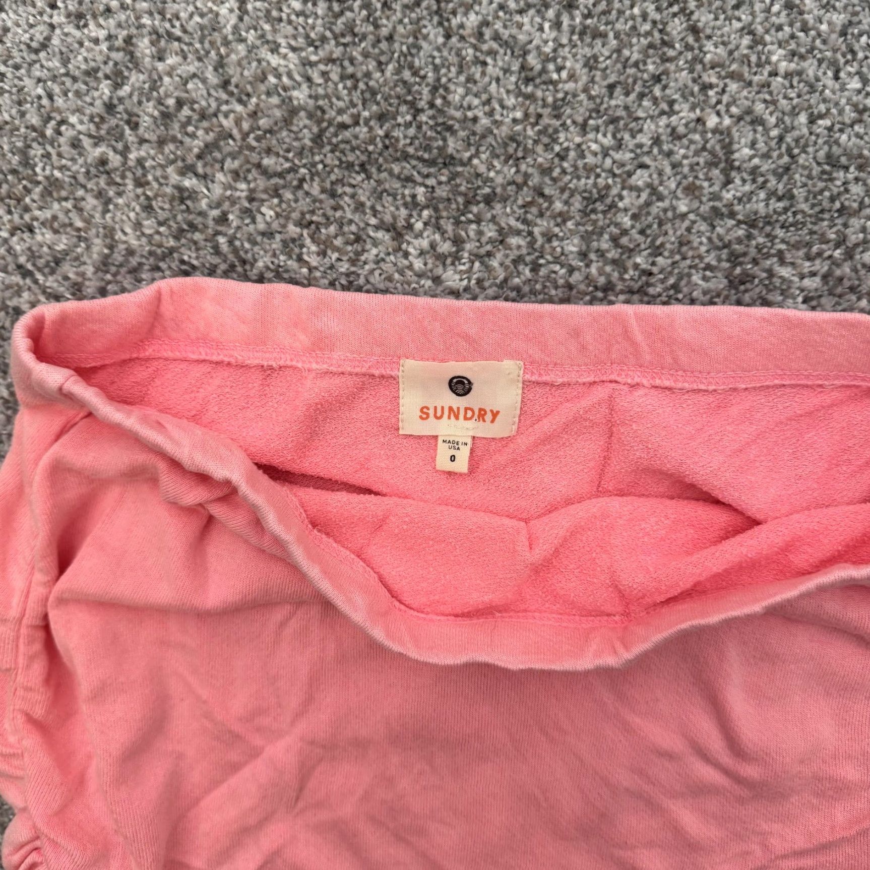 Sundry Sundry Skirt Womens 0 Pink Ruched Pull On Mini Rayon Cotton Stretch Casual Size 25" / US 0 / IT 36 - 4 Thumbnail