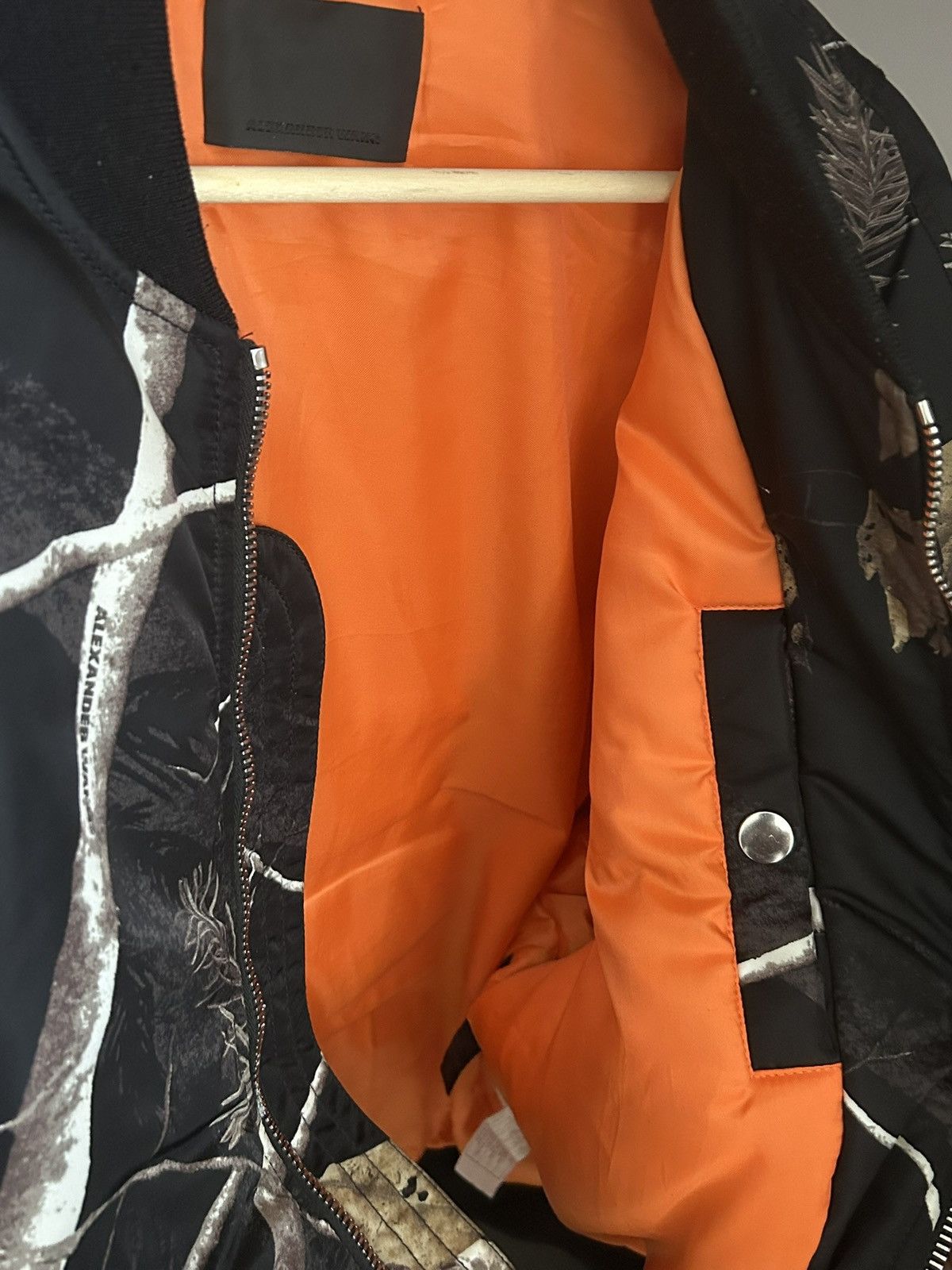 Alexander Wang Alexander wang black wood camo bomber jacket size L Size US L / EU 52-54 / 3 - 8 Thumbnail