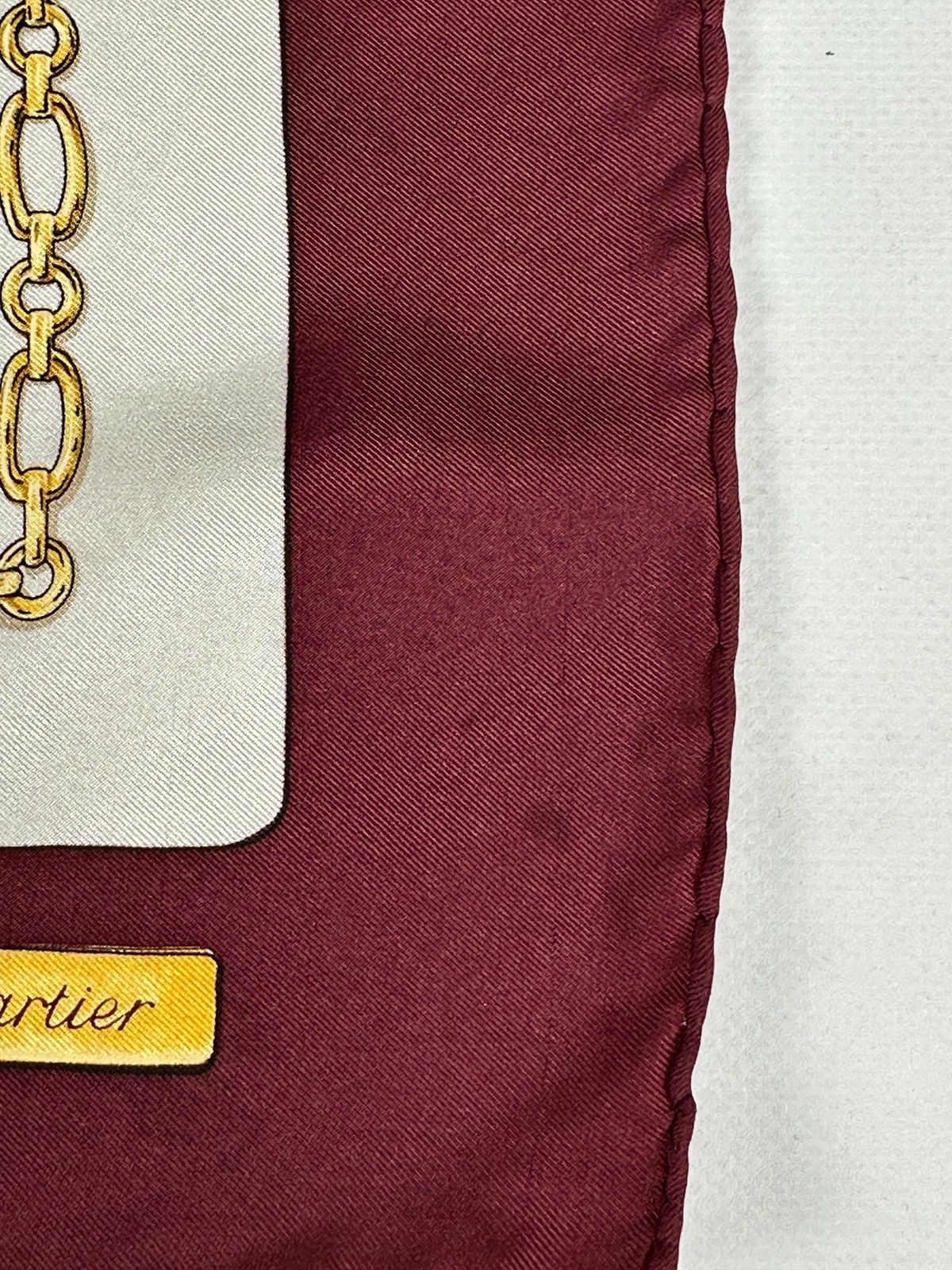 Cartier Vintage Must De Cartier Monogram Silk Scarf Size ONE SIZE - 9 Thumbnail