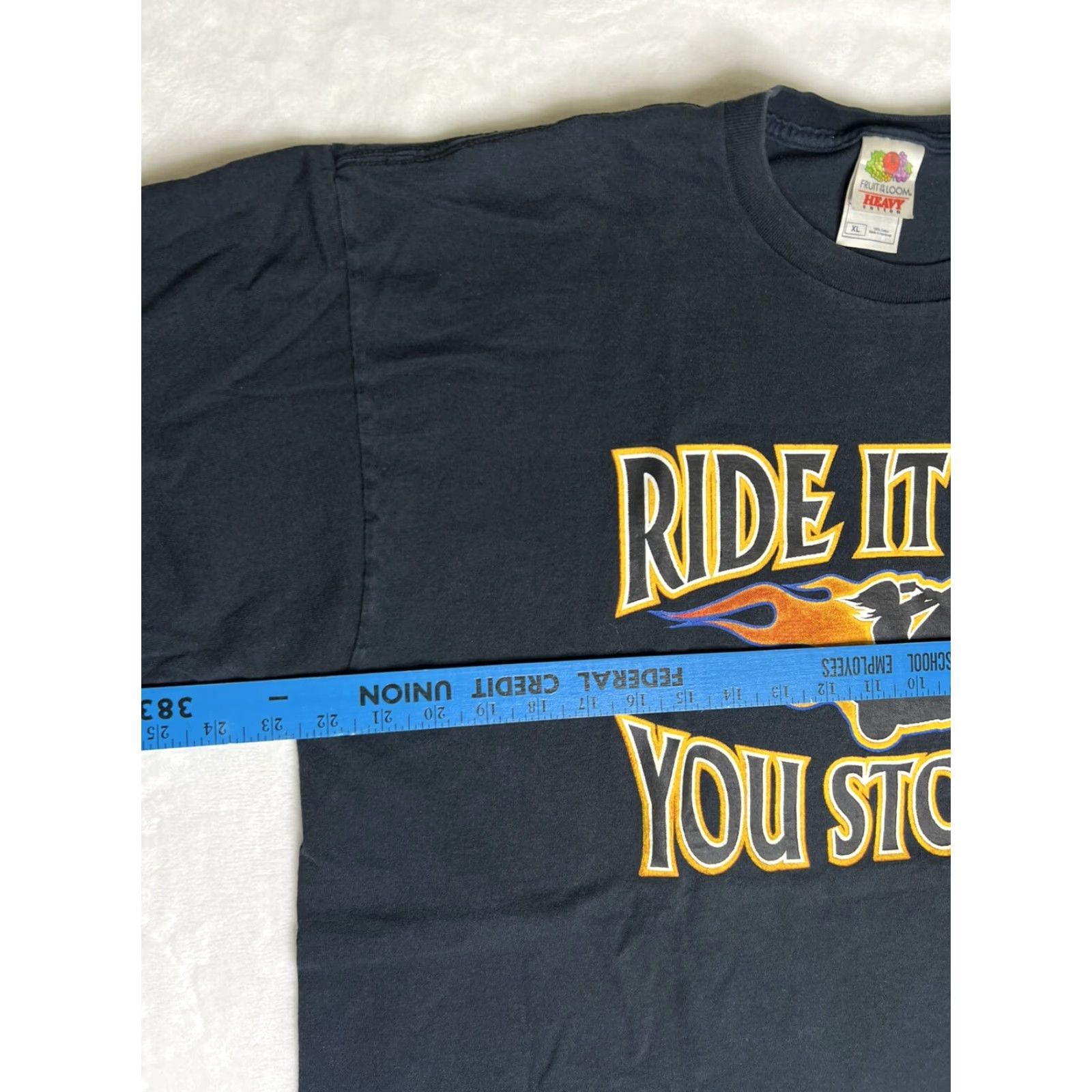 Vintage VINTAGE Biker T-Shirt Ride it Like You Stole It XL Men Black 90s Motorcycle Shirt Womens/Mens Size US XL / EU 56 / 4 - 6 Thumbnail