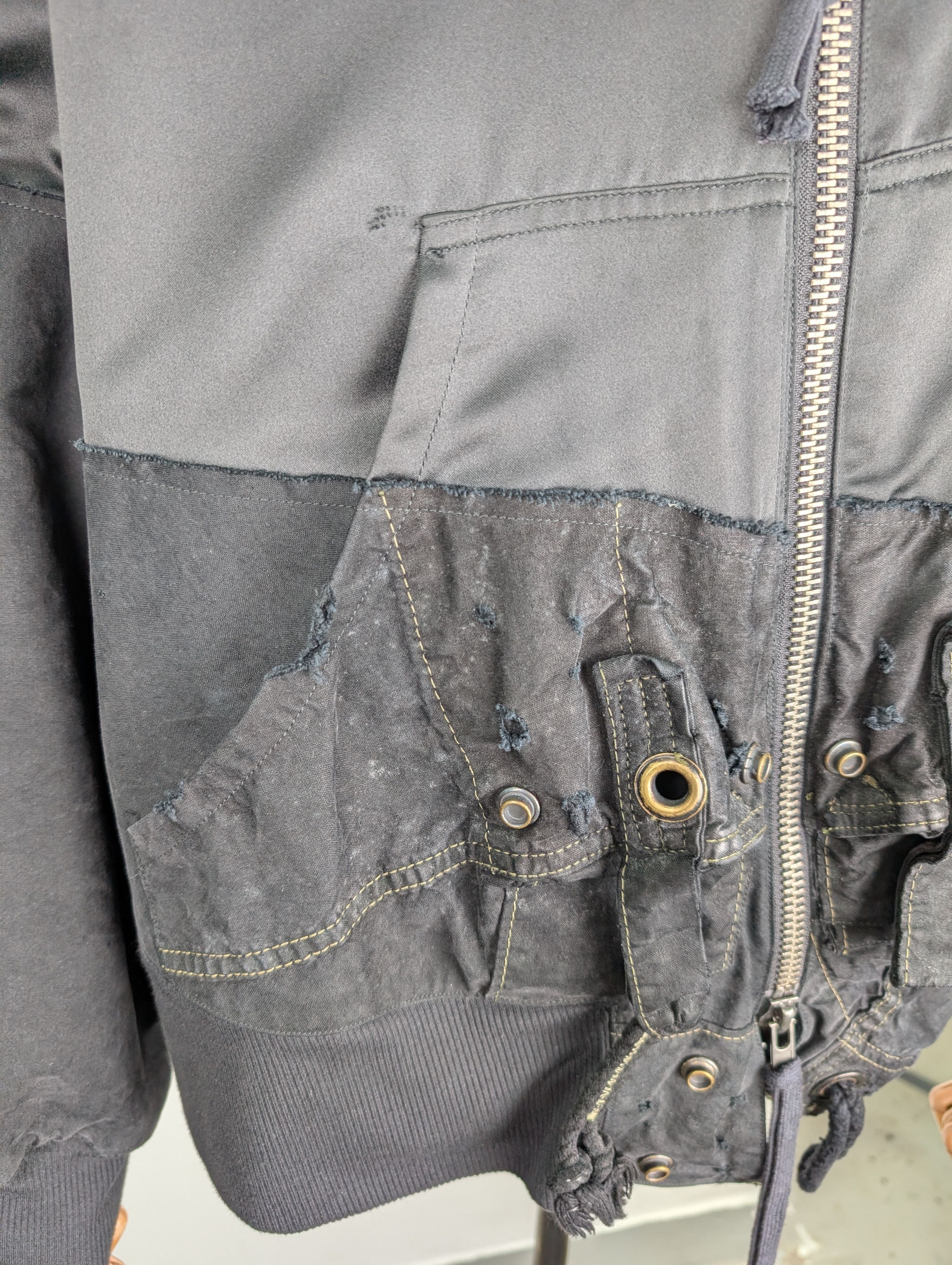 Greg Lauren Greg Lauren Back Satin Tent Boyfriend Flight Jacket Size US L / EU 52-54 / 3 - 7 Thumbnail