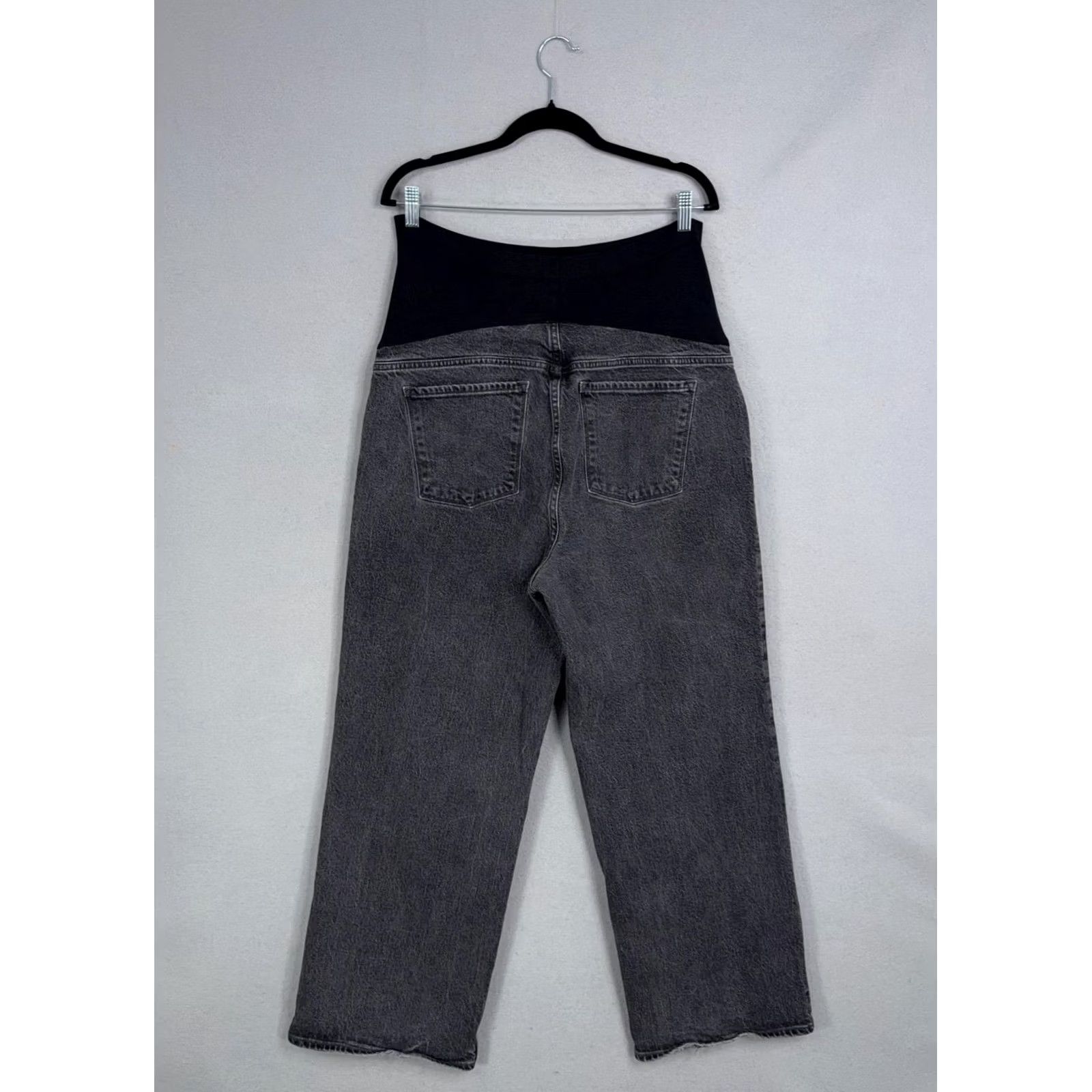 Old Navy Old Navy Jeans Maternity 16 Gray High Rise Wide Leg Charcoal Wash Denim Womens Size 38" / US 16 / IT 52 - 7 Thumbnail