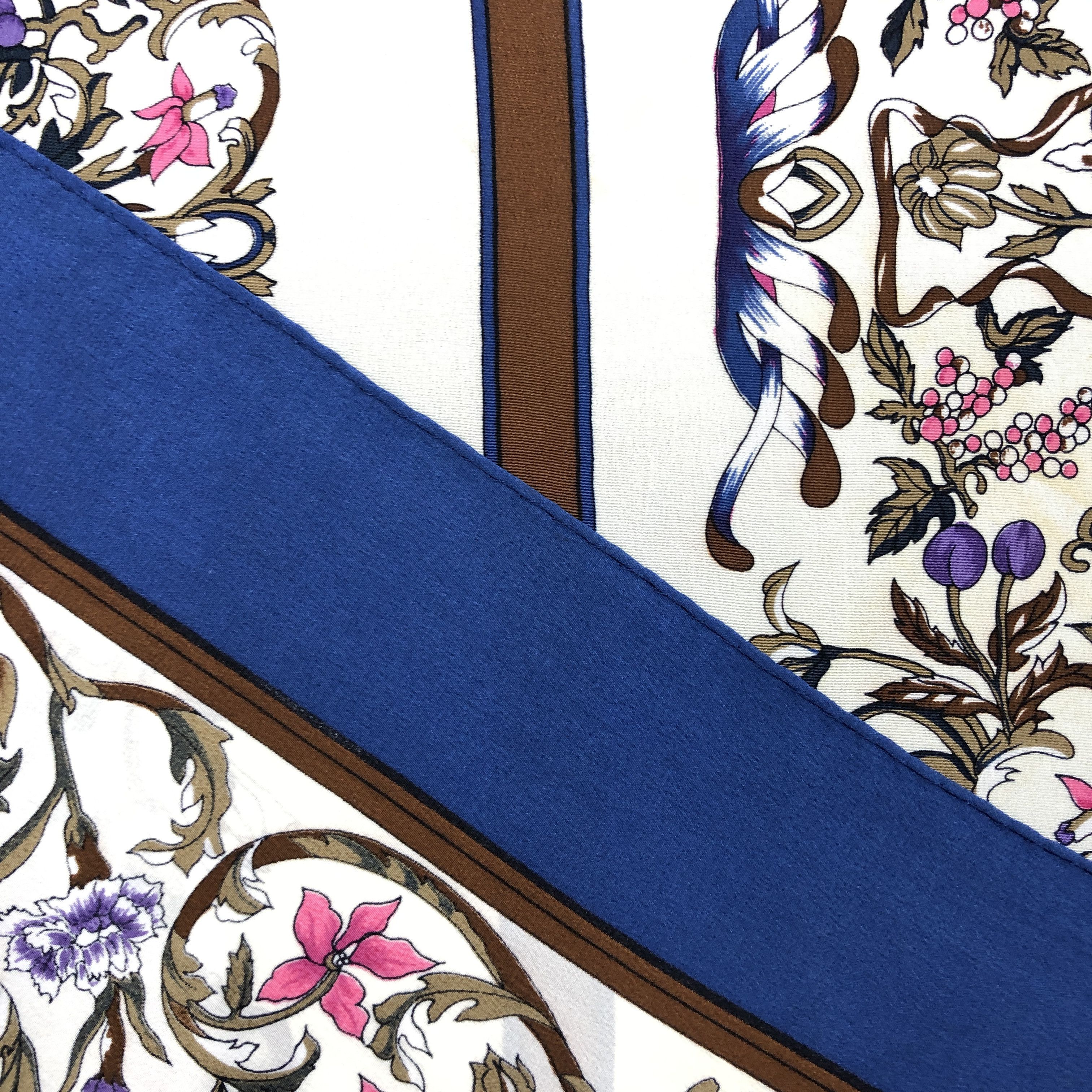 Japanese Brand Vintage Square Scarf Twill Stole Wraps Scarves - GF60047 Size ONE SIZE - 7 Thumbnail