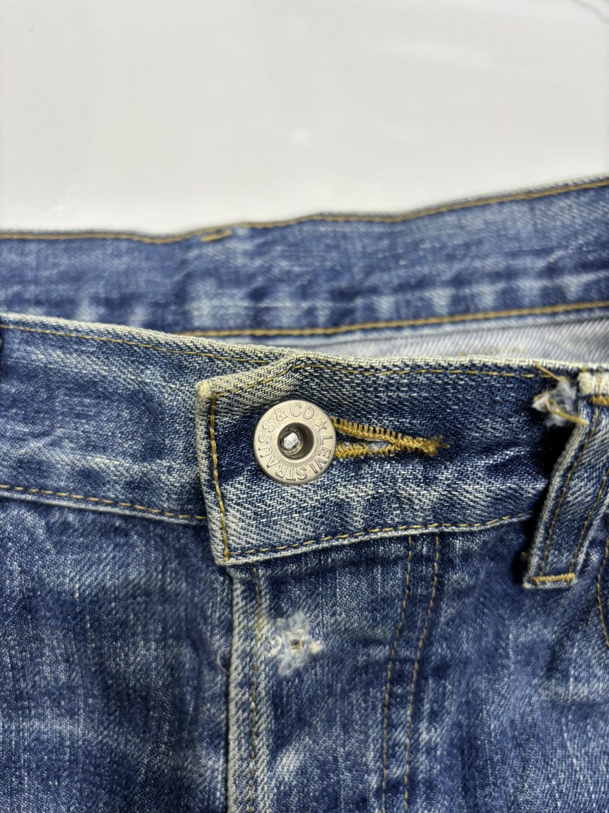 Levi's Vintage Levi’s Big E Lot 701 XX Buckle Belt Selvedge Jeans Size US 32 / EU 48 - 15 Thumbnail