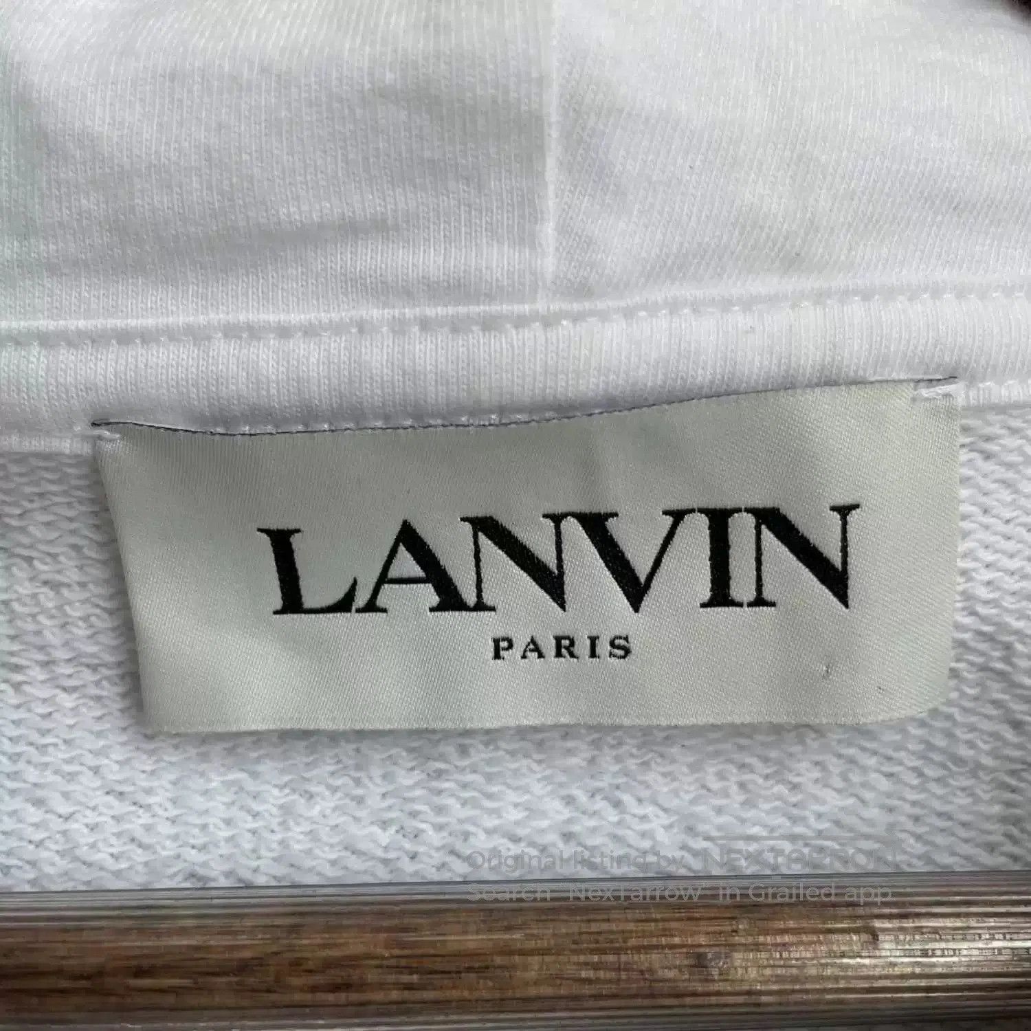 Lanvin white embroidered logo hoodie from lanvin. Size US XL / EU 56 / 4 - 4 Thumbnail