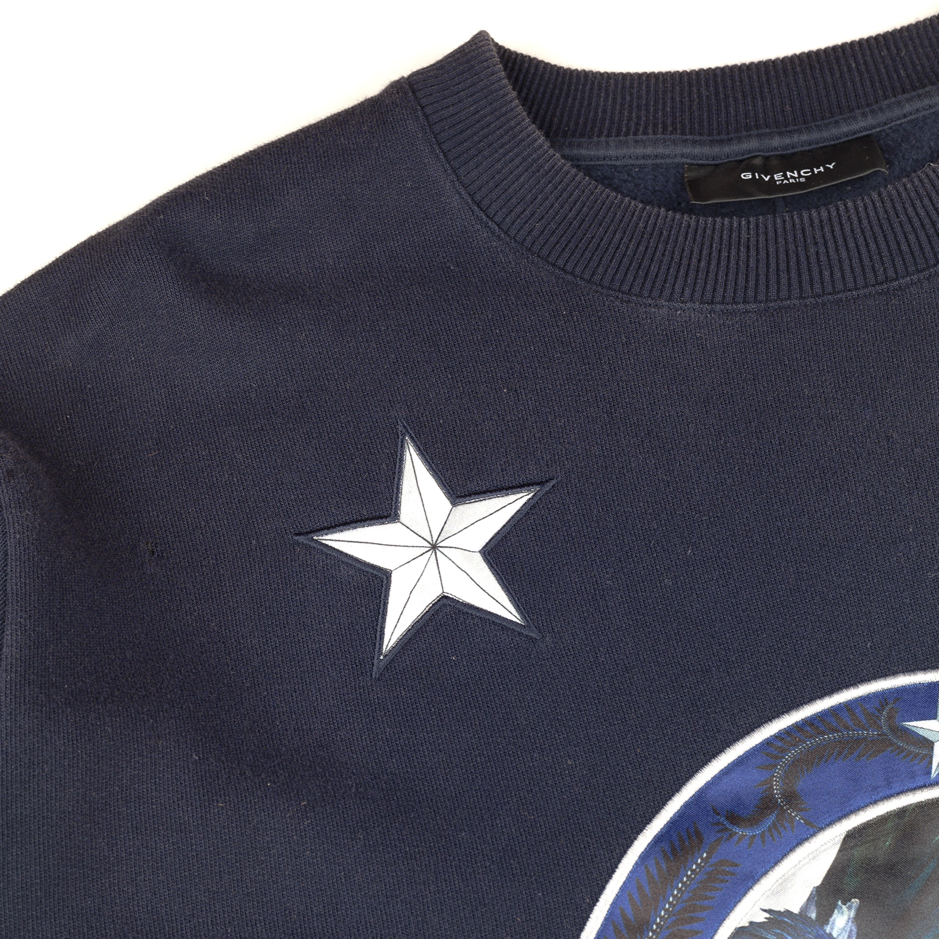 Givenchy Givenchy Paris Vintage Birds Navy Crewneck Sweatshirt (M) Size US M / EU 48-50 / 2 - 4 Thumbnail
