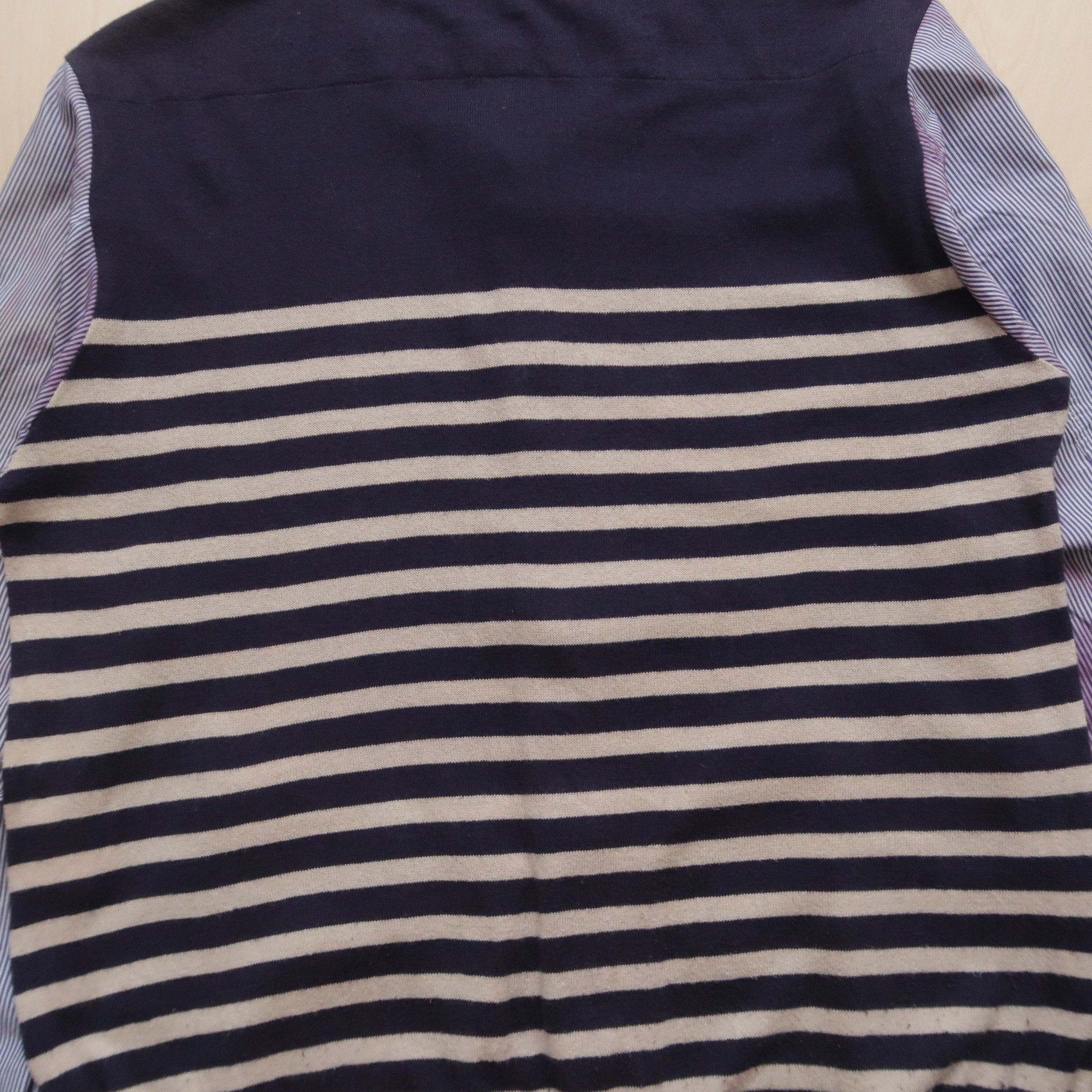 Issey Miyake 90s Issey Miyake Frapbois Hybrid Cardigan Knit Shirt Faded Size US M / EU 48-50 / 2 - 15 Thumbnail