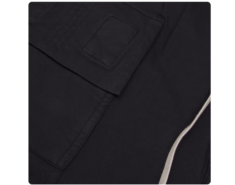 Rick Owens Drkshdw Rick Owens DRKSHDW Men's Black Gusseted Drop Crotch Joggers Size US 30 / EU 46 - 3 Thumbnail