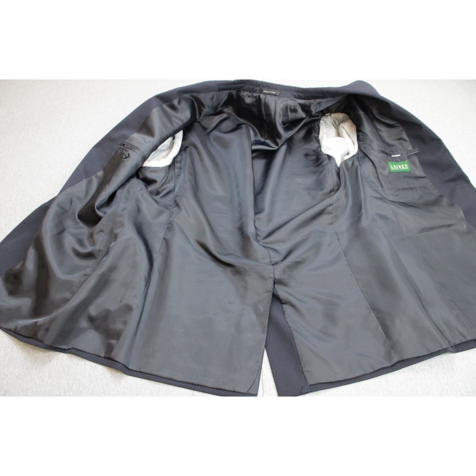 Lauren Ralph Lauren Lauren Ralph Lauren Blazer Mens 46R Navy Blue Wool Blend Size 46R - 4 Thumbnail