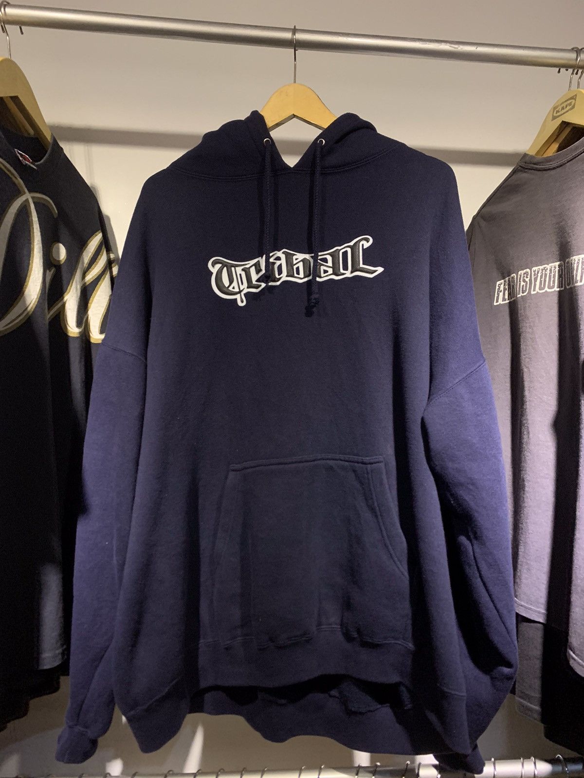 Tribal Streetwear × Vintage Vintage 90s Tribal Gear y2k hoodie Size US XL / EU 56 / 4 - 1 Thumbnail