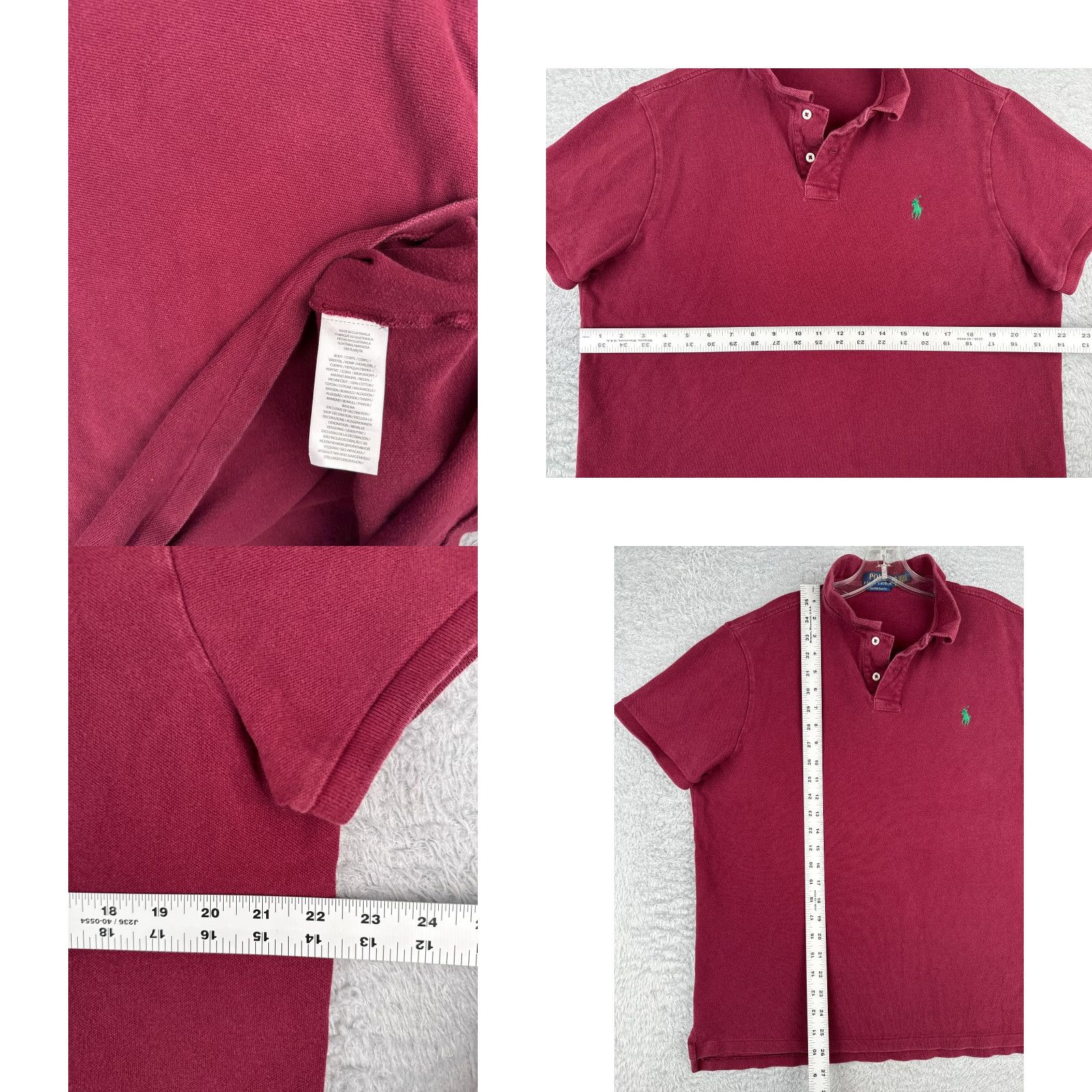 Ralph Lauren Polo Ralph Lauren Slim Fit Polo Shirt Men XL Red Cotton Short Sleeve Activewear Size US XL / EU 56 / 4 - 8 Thumbnail