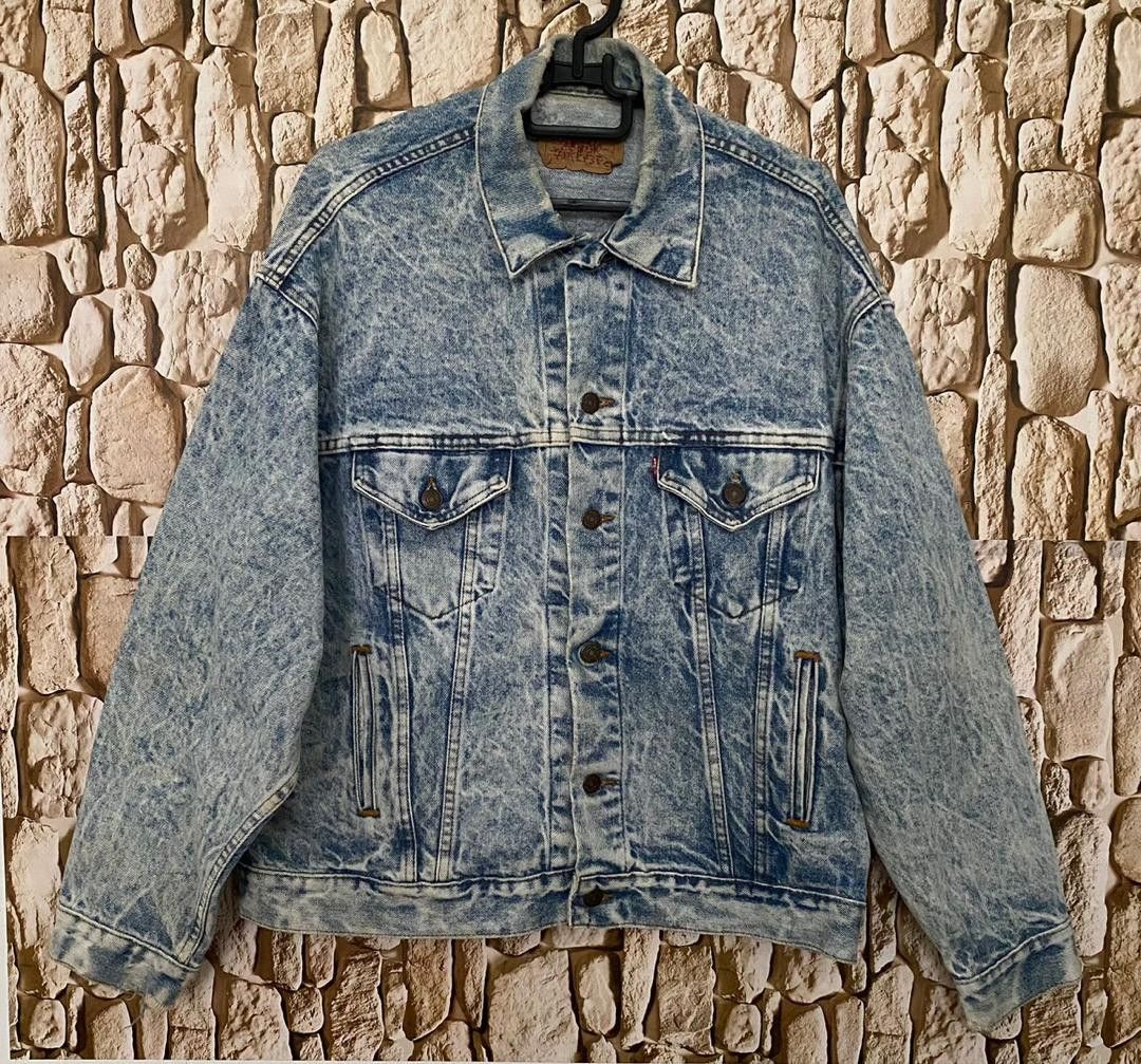 Levi's Vintage Clothing Vintage 80’s Levi’s Clothing Acid Wash Trucker Denim Jacket Size US L / EU 52-54 / 3 - 1 Thumbnail