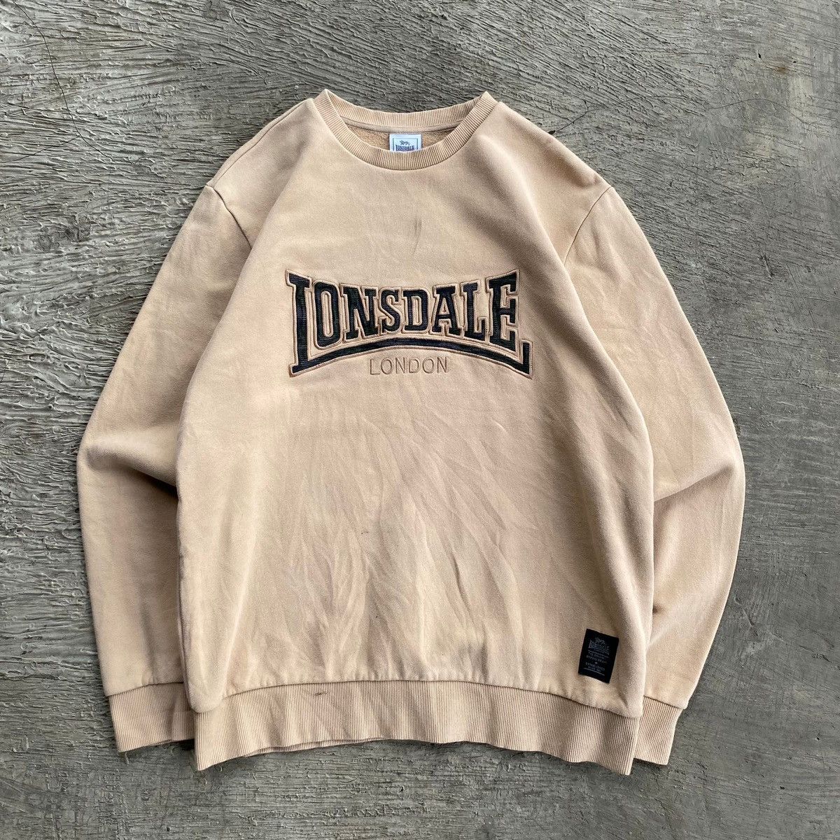 Lonsdale × Vintage Vintage 00s Lonsdale Heavy Boxy sweatshirt Y2K Big logo Size US L / EU 52-54 / 3 - 1 Thumbnail