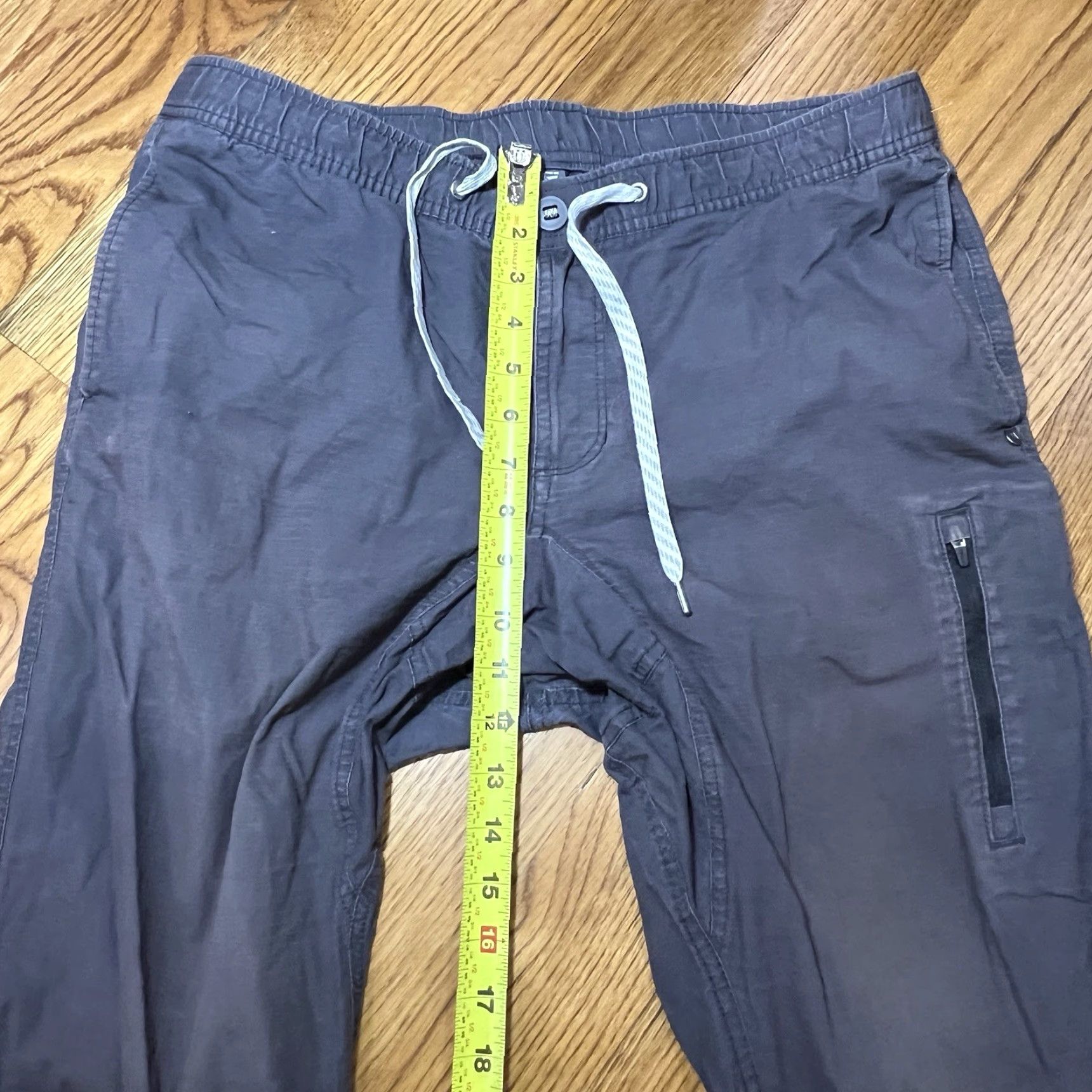 Vuori Vuori Pants Mens XL Gray Ripstop Drawstring Elastic Waist Zip Pocket V412 Size US 36 / EU 52 - 7 Thumbnail