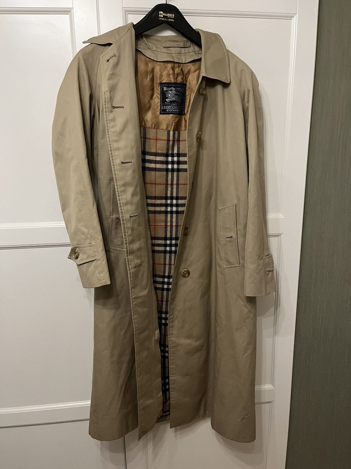 image of Burberry Coat in Beige, Men's (Size Medium)