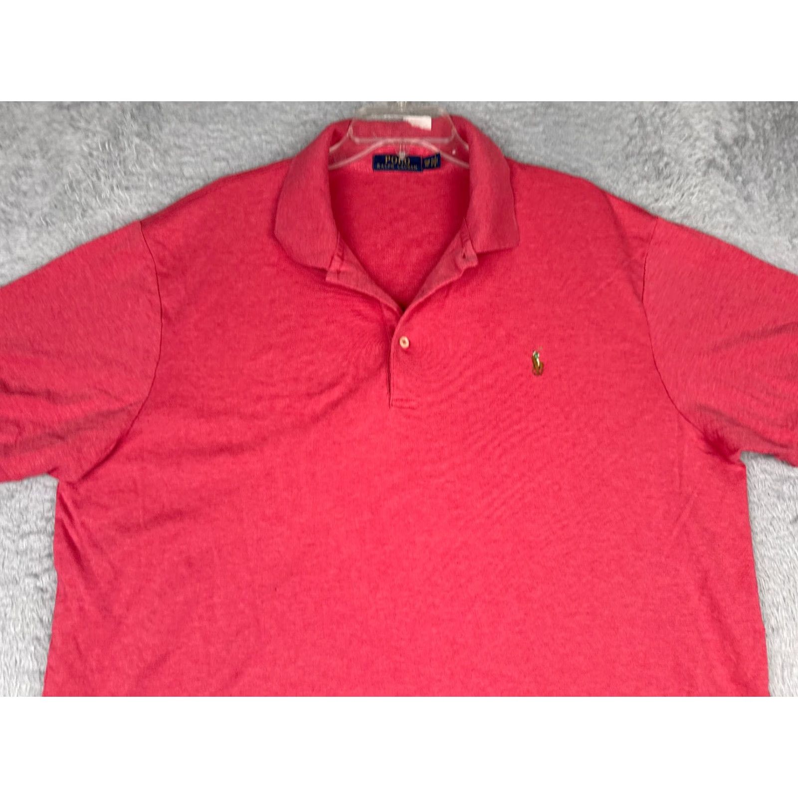 Polo Ralph Lauren Polo Ralph Lauren Shirt Adult 2XB Pink 100% Cotton Short Sleeve Regular Big & Tall Men’s Polo Shirt Modern American Sports Shirt Size US XXL / EU 58 / 5 - 4 Thumbnail