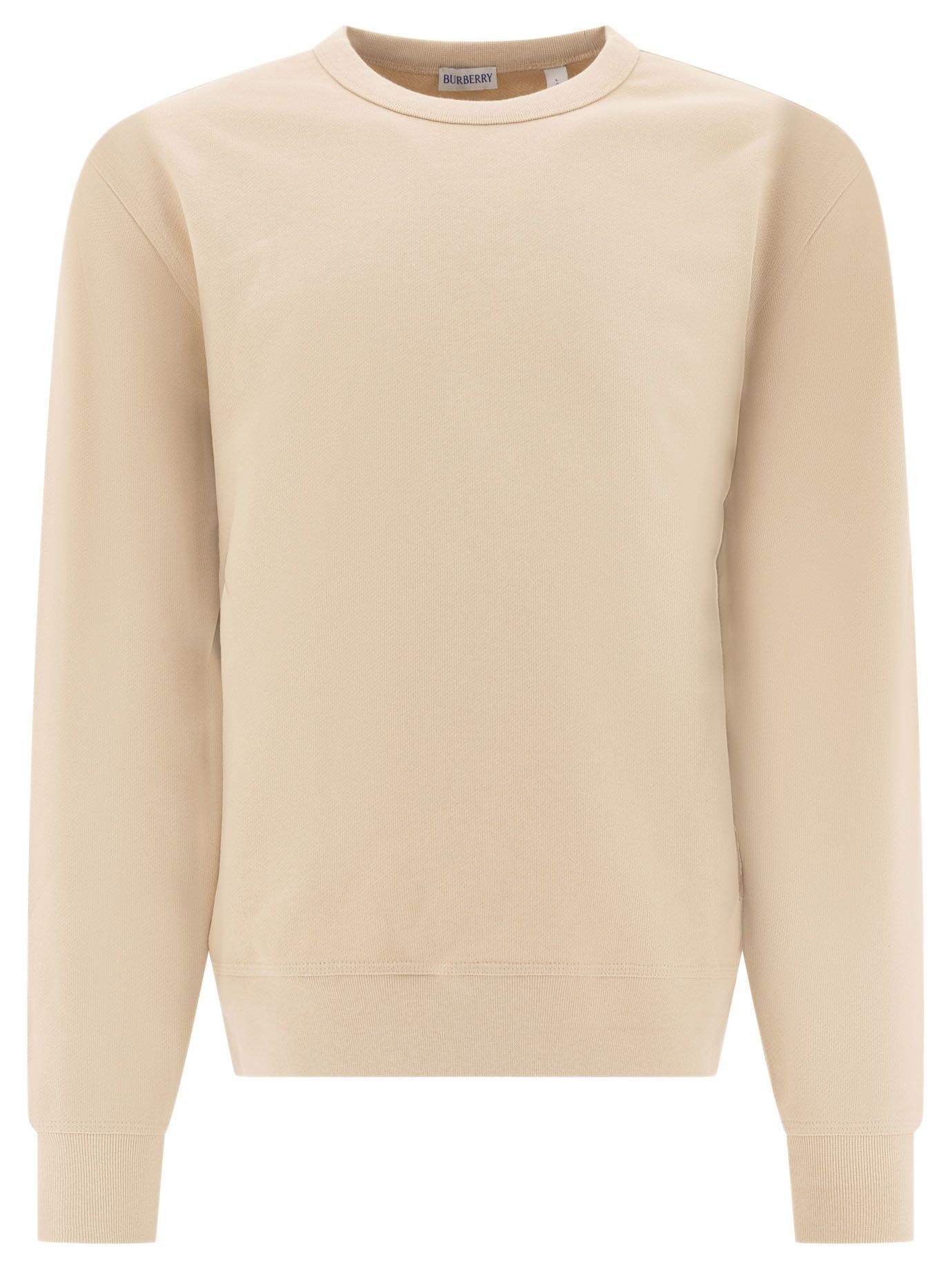 Burberry Crew Neck Sweatshirt With Check Detail Size US M / EU 48-50 / 2 - 1 Thumbnail