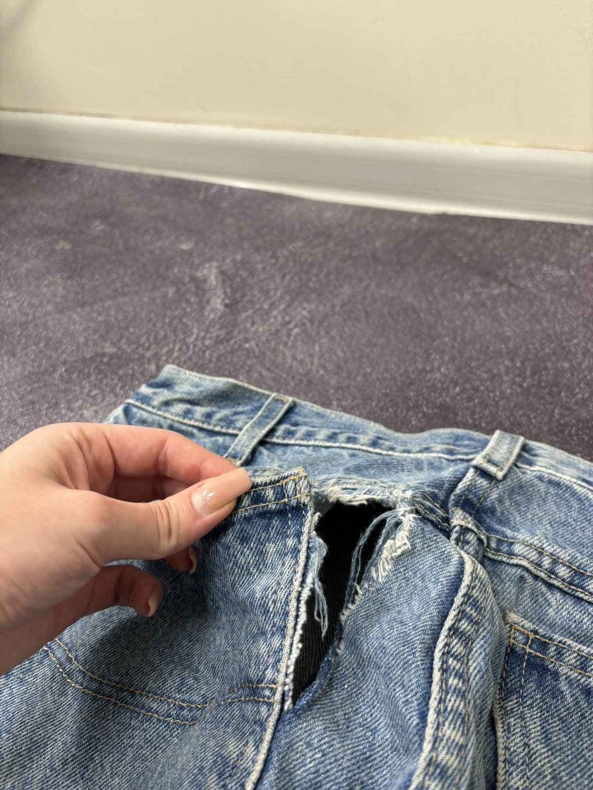 Dickies Vintage Dickies Double Knee American Denim Hype Jeans Size US 32 / EU 48 - 13 Thumbnail