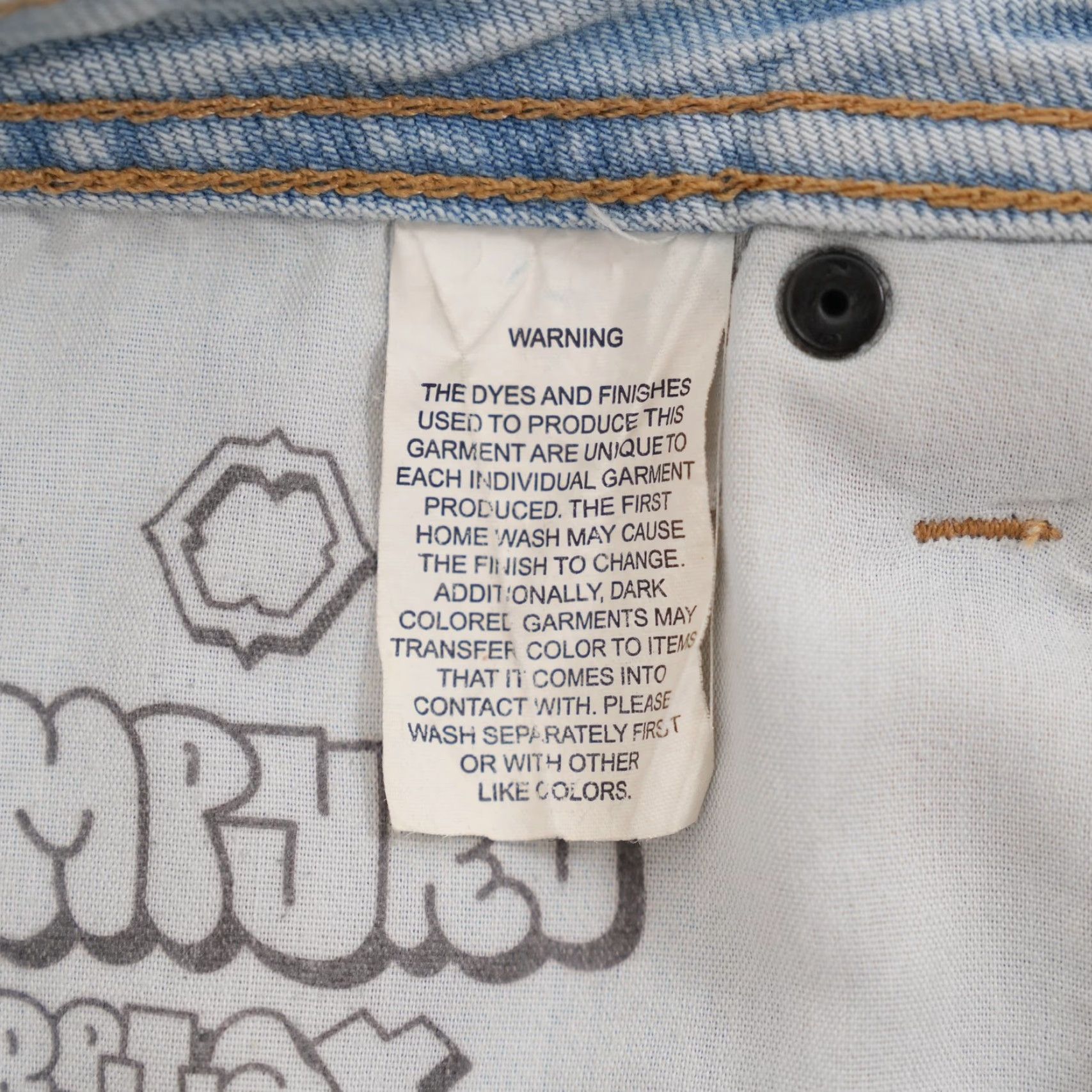 Empyre VINTAGE Empyre Jeans Mens 34 Light Wash Blue Straight Denim 90s Skater Relaxed Fit Belted High Rise Mens Size US 34 / EU 50 - 6 Thumbnail