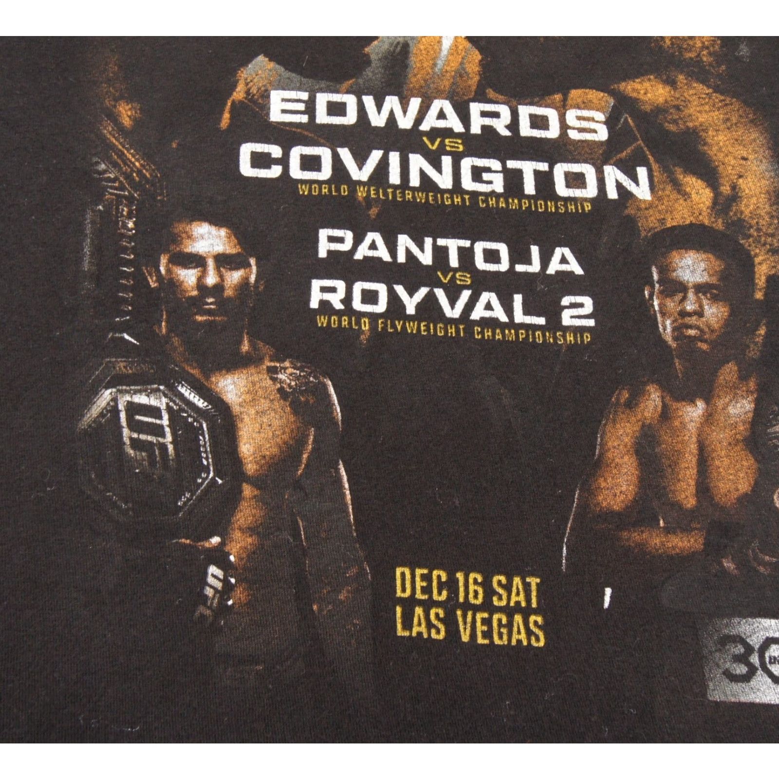 UFC UFC Shirt Mens Regular Black Crewneck Short Sleeve T-Shirt MMA Mixed Martial Arts Size US S / EU 44-46 / 1 - 7 Thumbnail