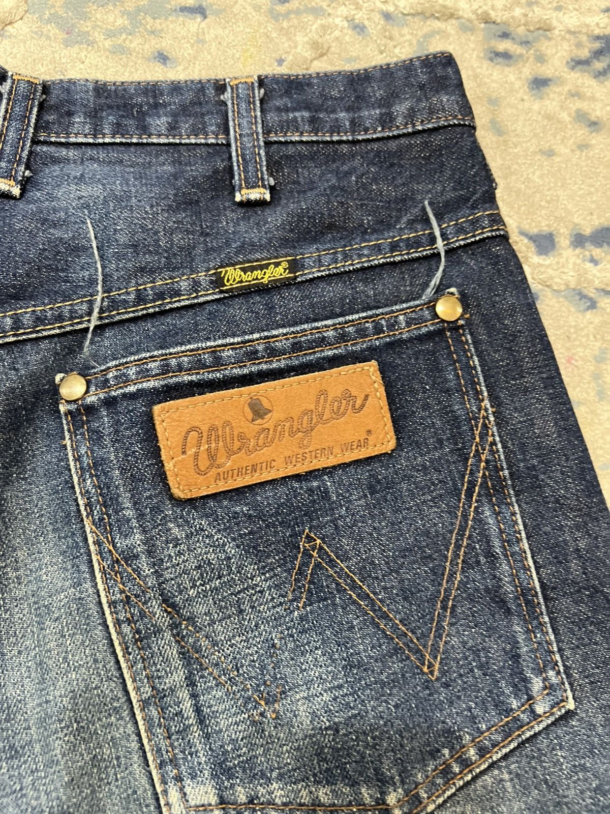 Japanese Brand Vintage 90 Wrangler Selvedge Red Line Jeans Denim Size US 30 / EU 46 - 12 Thumbnail