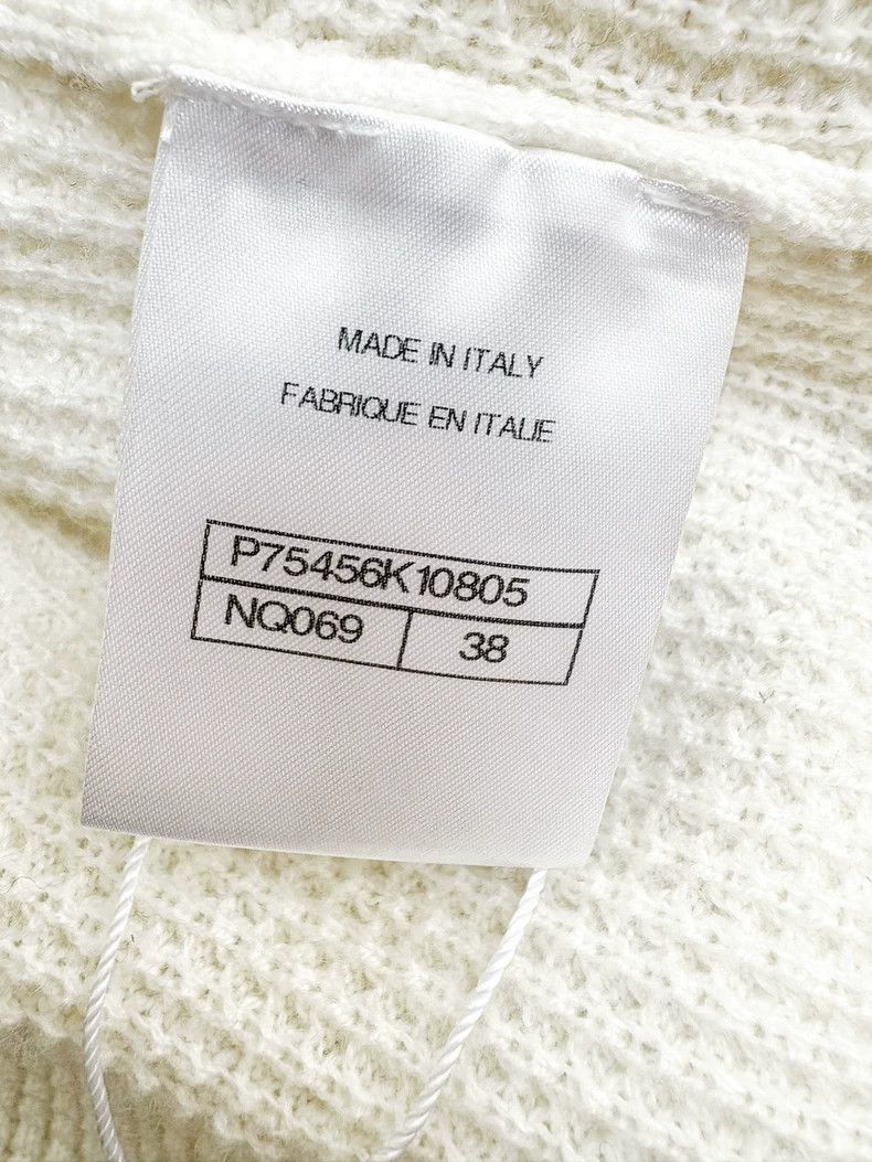 Chanel Chanel 23A white and black Polo collar short-sleeved knitt Size XS / US 0-2 / IT 36-38 - 5 Thumbnail