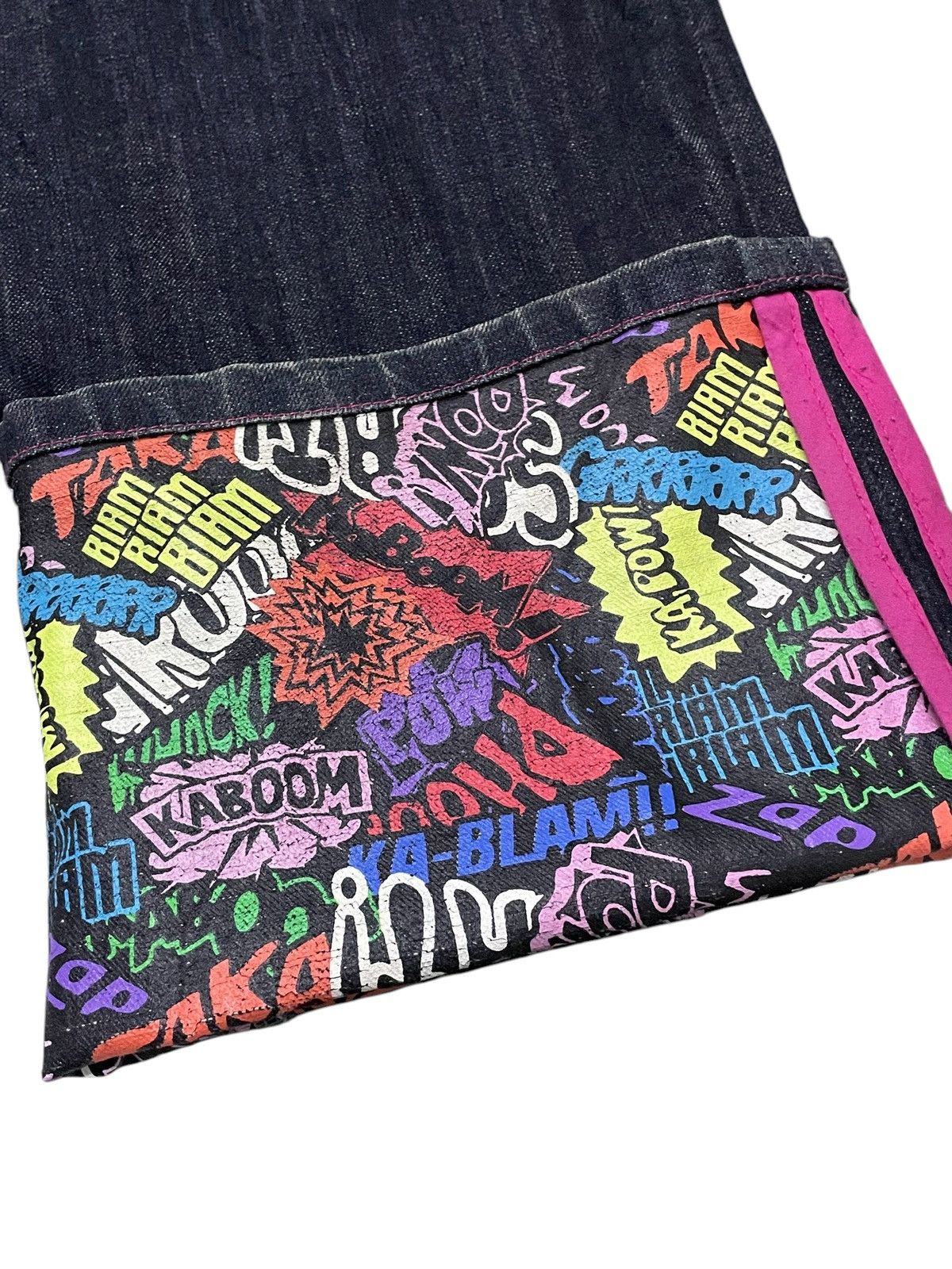 KOJIMA GENES × Red Monkey Clone Devgru Japan Comic Art Evisu Style Loose Jeans Size US 30 / EU 46 - 4 Thumbnail