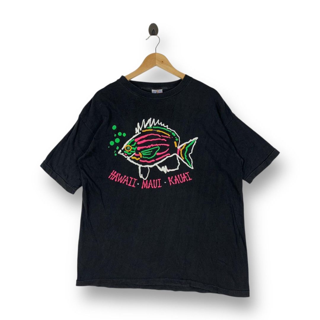 Other Vintage Poly Tees Hawaii Fish Graphic Maui Kauai Tee Size US XL / EU 56 / 4 - 1 Thumbnail