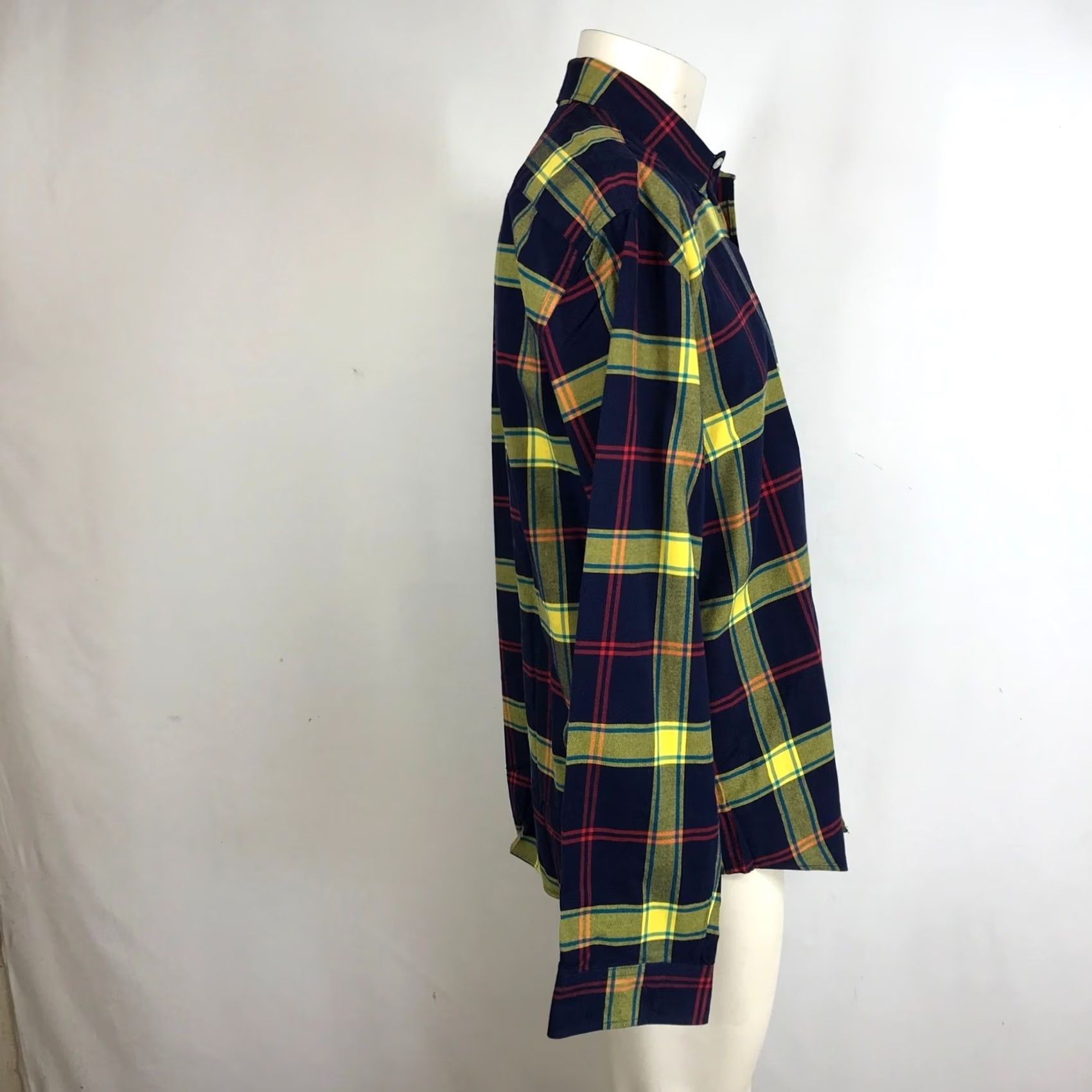 J.Crew J. Crew Oxford Plaid Button-Down Shirt Men L Navy Yellow Red Long Sleeve Size US L / EU 52-54 / 3 - 4 Thumbnail