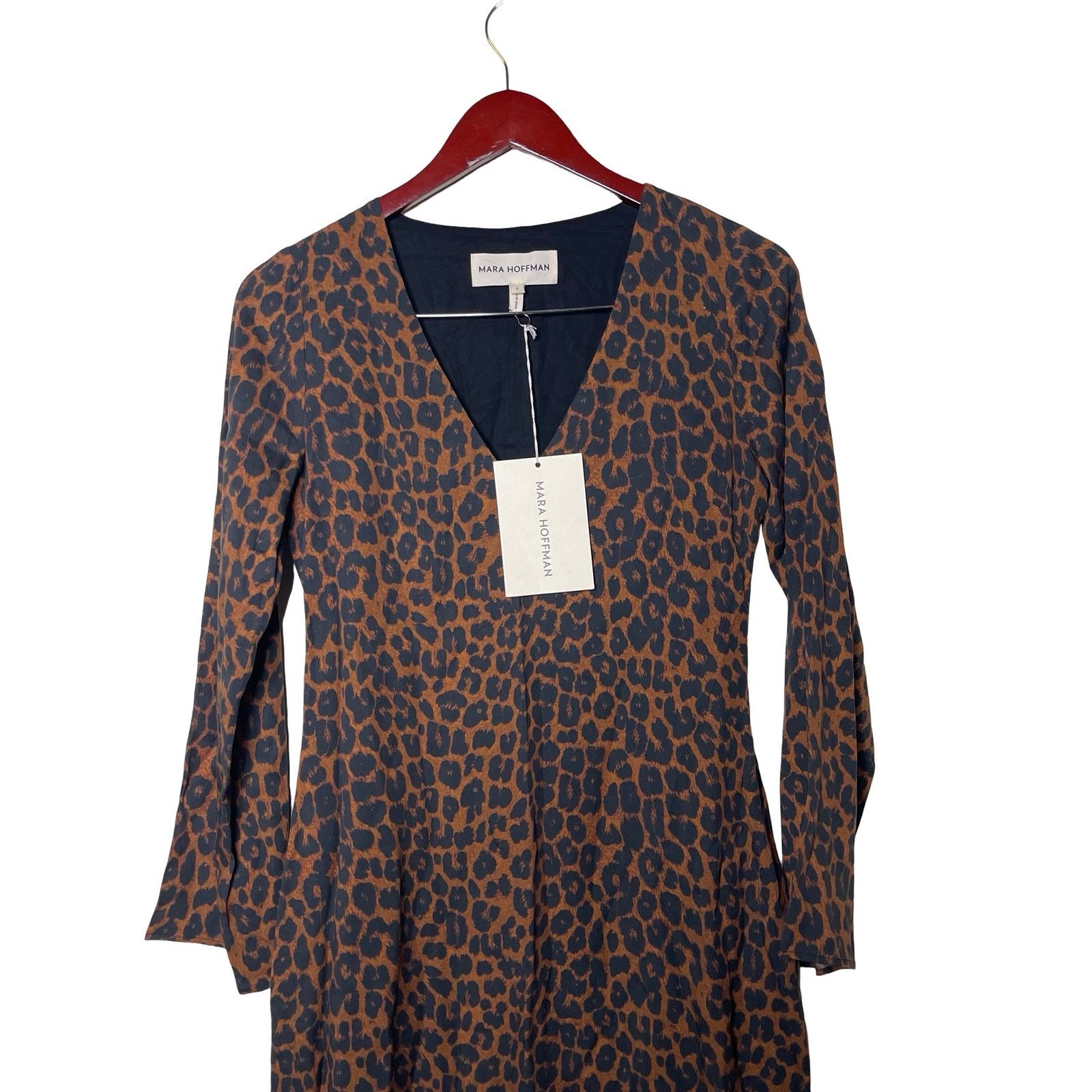 Mara Hoffman NWT Mara Hoffman Naliyah Maxi Brown Leopard Dress sz 2 Size XS / US 0-2 / IT 36-38 - 6 Thumbnail