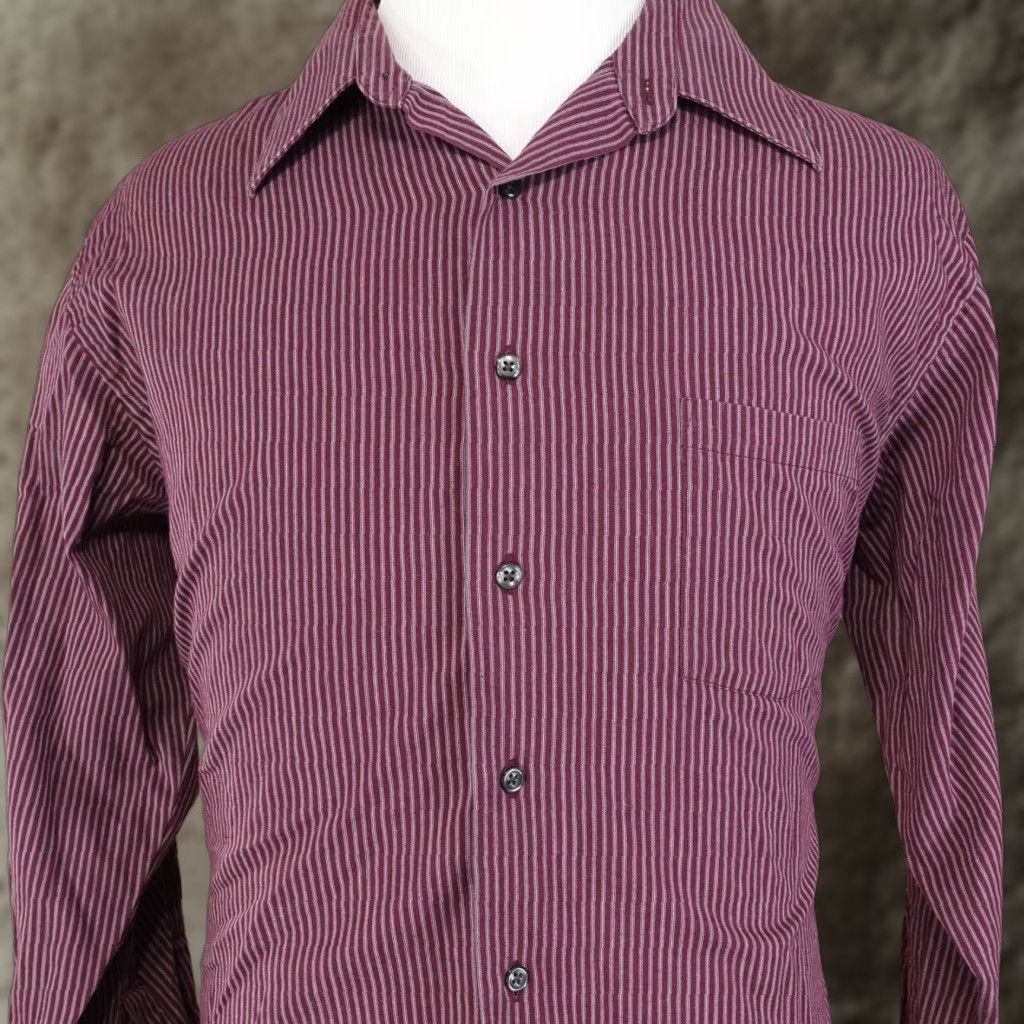 Van Heusen VAN HEUSEN Men's Dress Shirt Long Sleeve Cotton Striped 18 Multicolor Business Casual Formal Wedding 2XL Size 48R - 1 Thumbnail