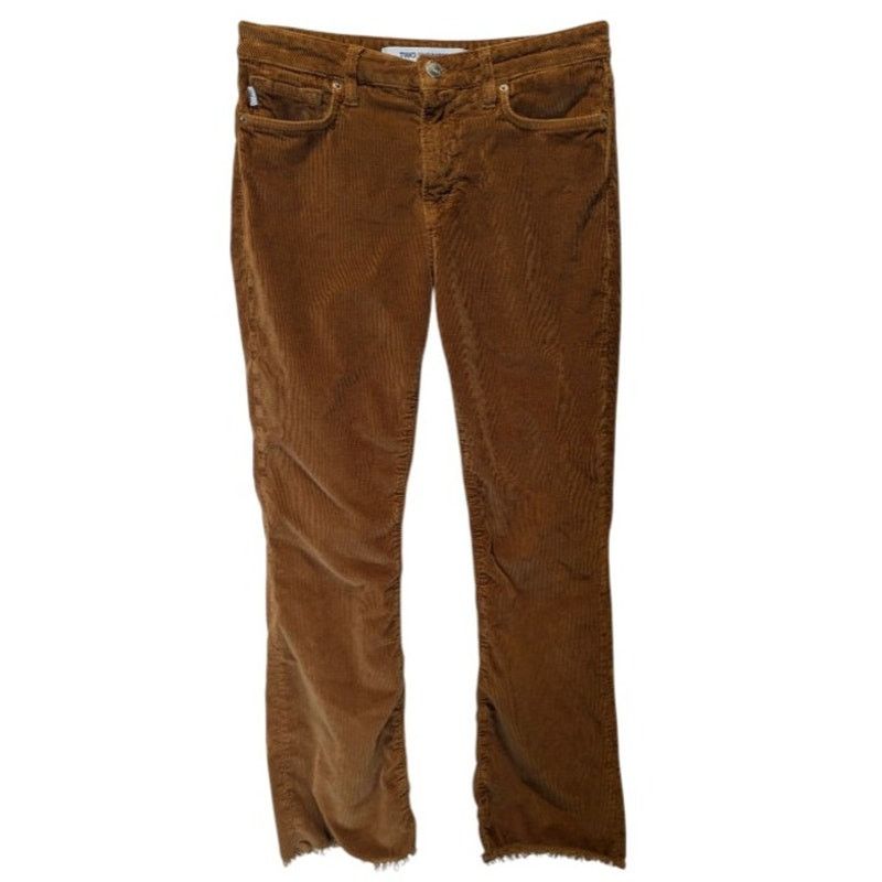 Other Two Women Two Men Corduroy Gaila Rust Raw Hem Pants 26 Size 26" / US 2 / IT 38 - 1 Thumbnail
